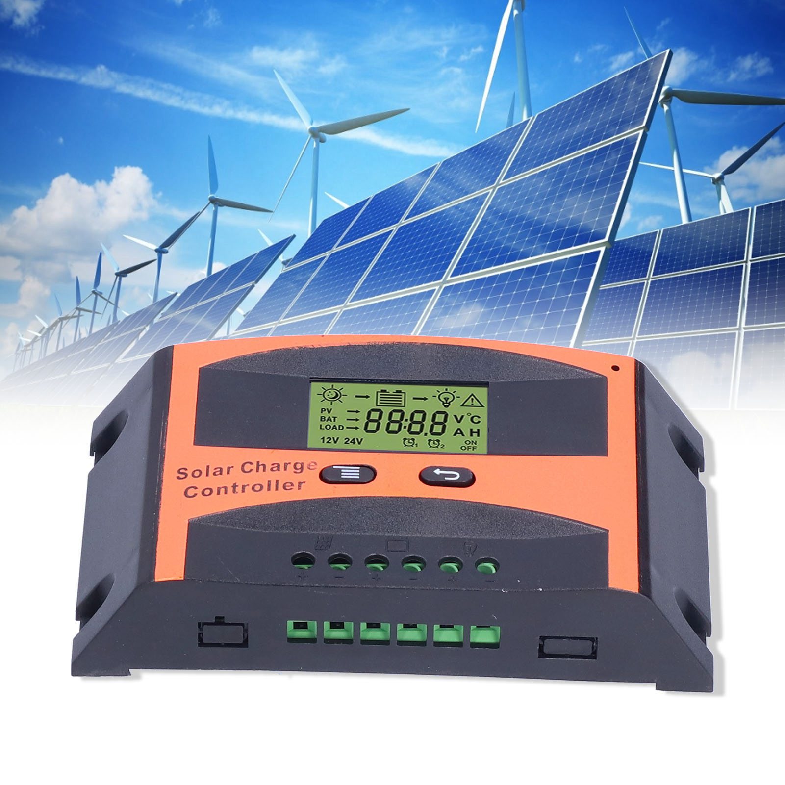 12v/24v Solarladeregler Mit Identifikationsfunktion, 30a Solarladeregler