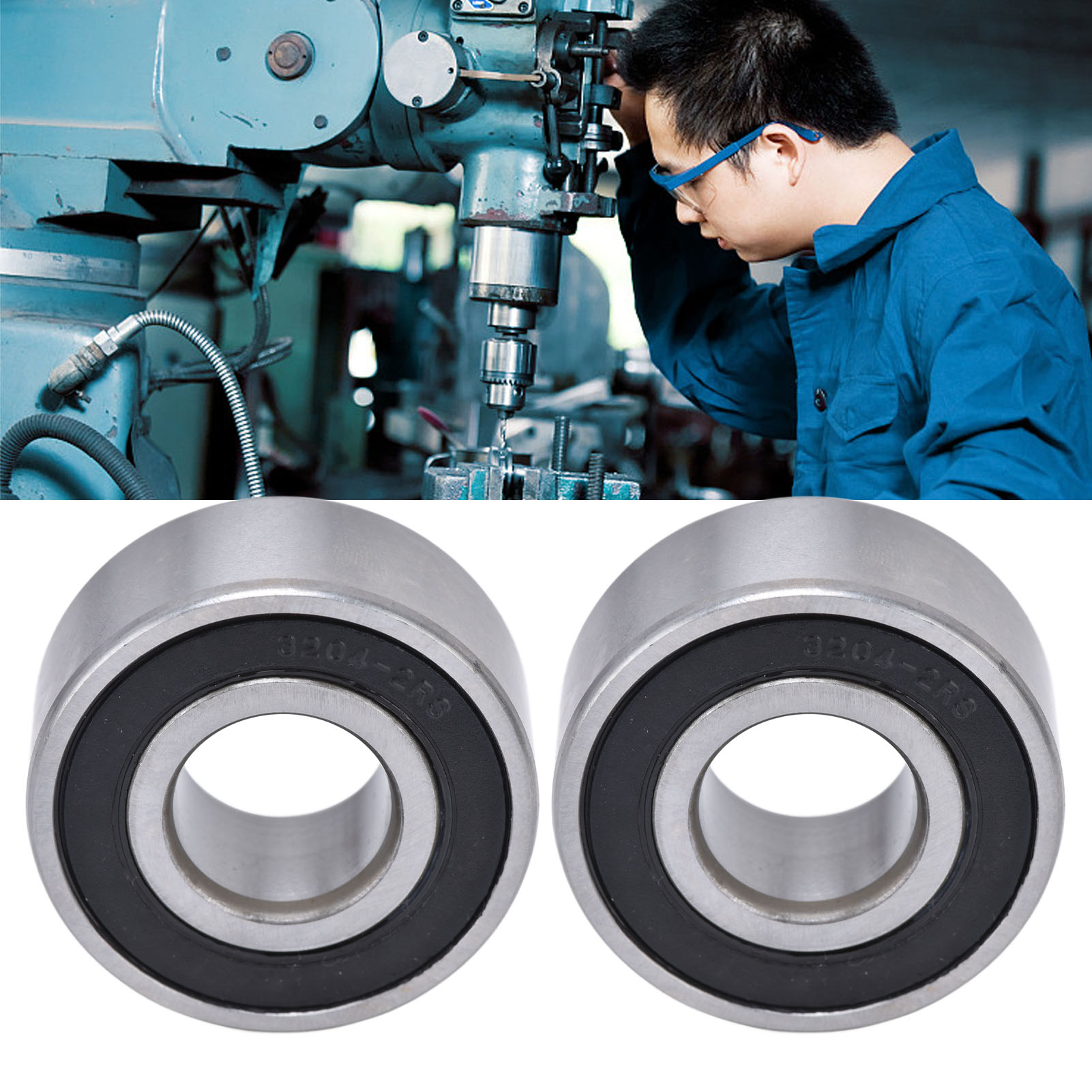 2 Stück Pro Einheit Verkauft 3200-2rs3208-2rs Zweireihige Schrägkugellager 3204-2rs