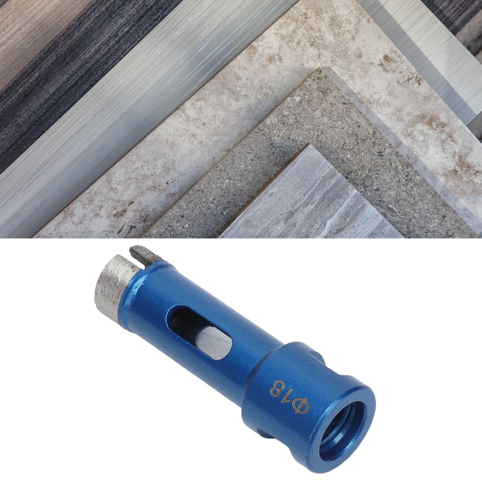 M14-bohrer Für Granit, Beton, Fliesen, Marmor, Sintermetall, Blau, 18 Mm