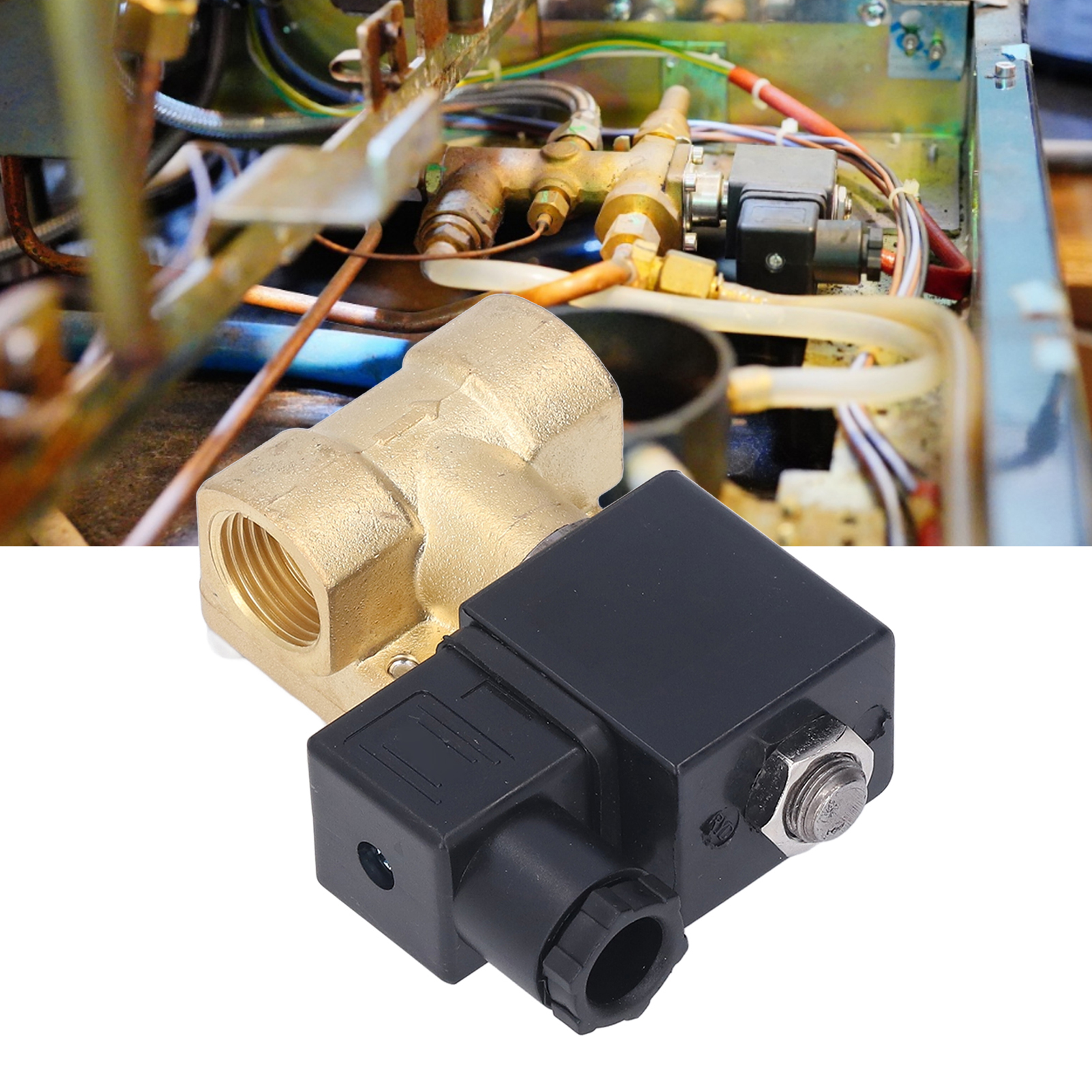 Hochdruck-magnetventil Mit Messingmembran, 2 Positionen, Normalerweise Geschlossen, G1/2", Vorgesteuert, 110 V Wechselstrom