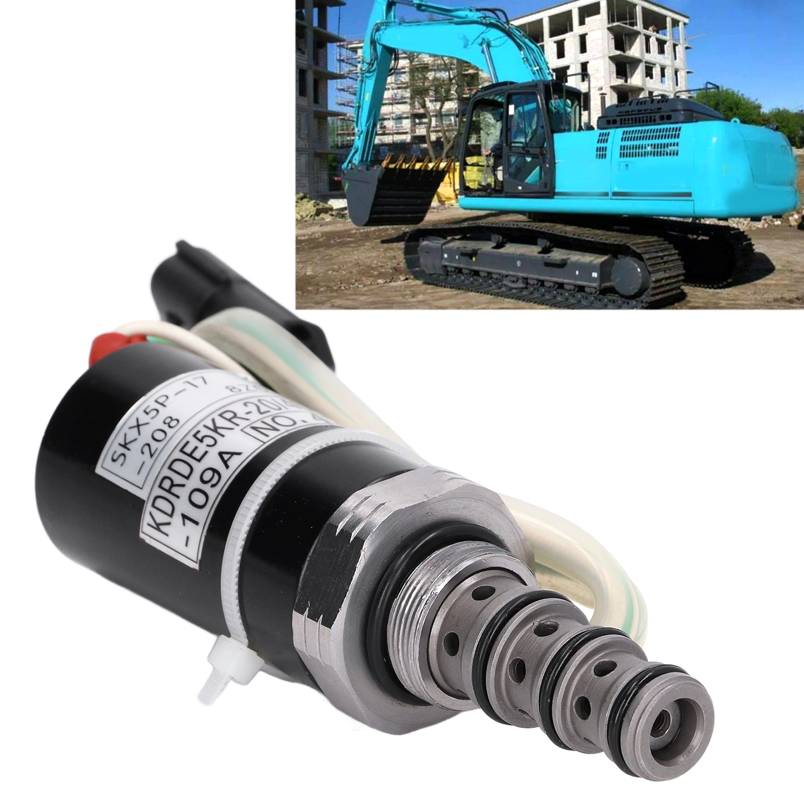Das Magnetventil Kdrde5k-20/40c07-109 Skx5p-17-208 Für Hydraulikpumpen Ist Mit Den Pumpen Kobelco Sk200-6e Und Sk200-3 Kompatibel.