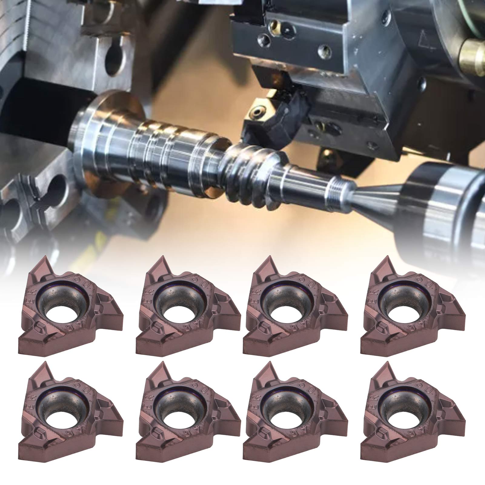 16er Ag60 Hartmetall-wendeschneidplatten Für Cnc-dreh- Und Fräswerkzeuge.