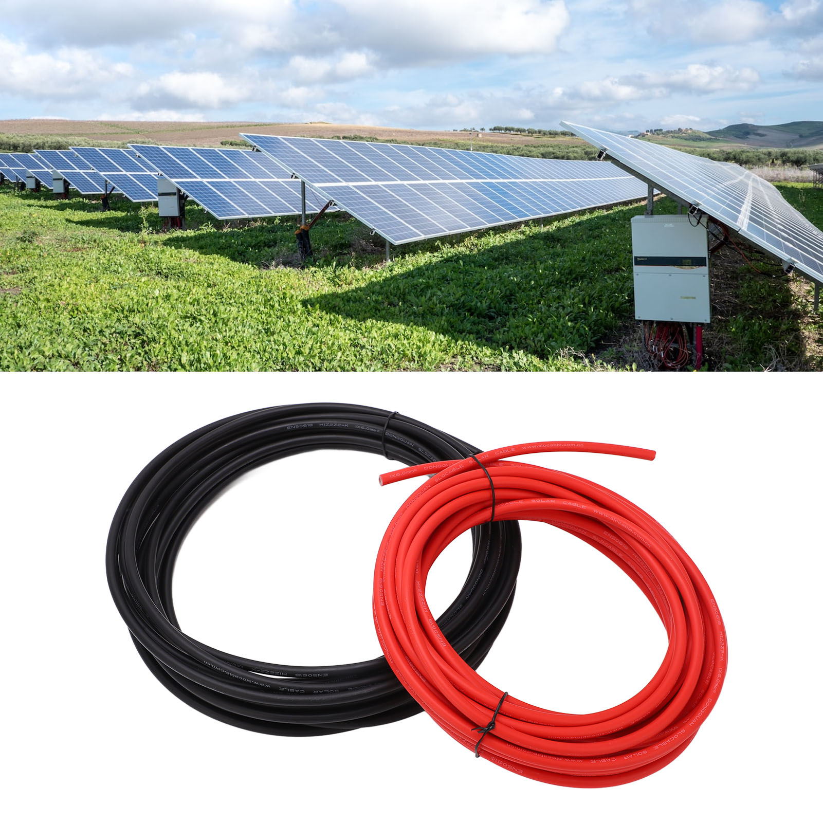 20 M Langes, Verzinntes Kupferdraht-solar-photovoltaikkabel