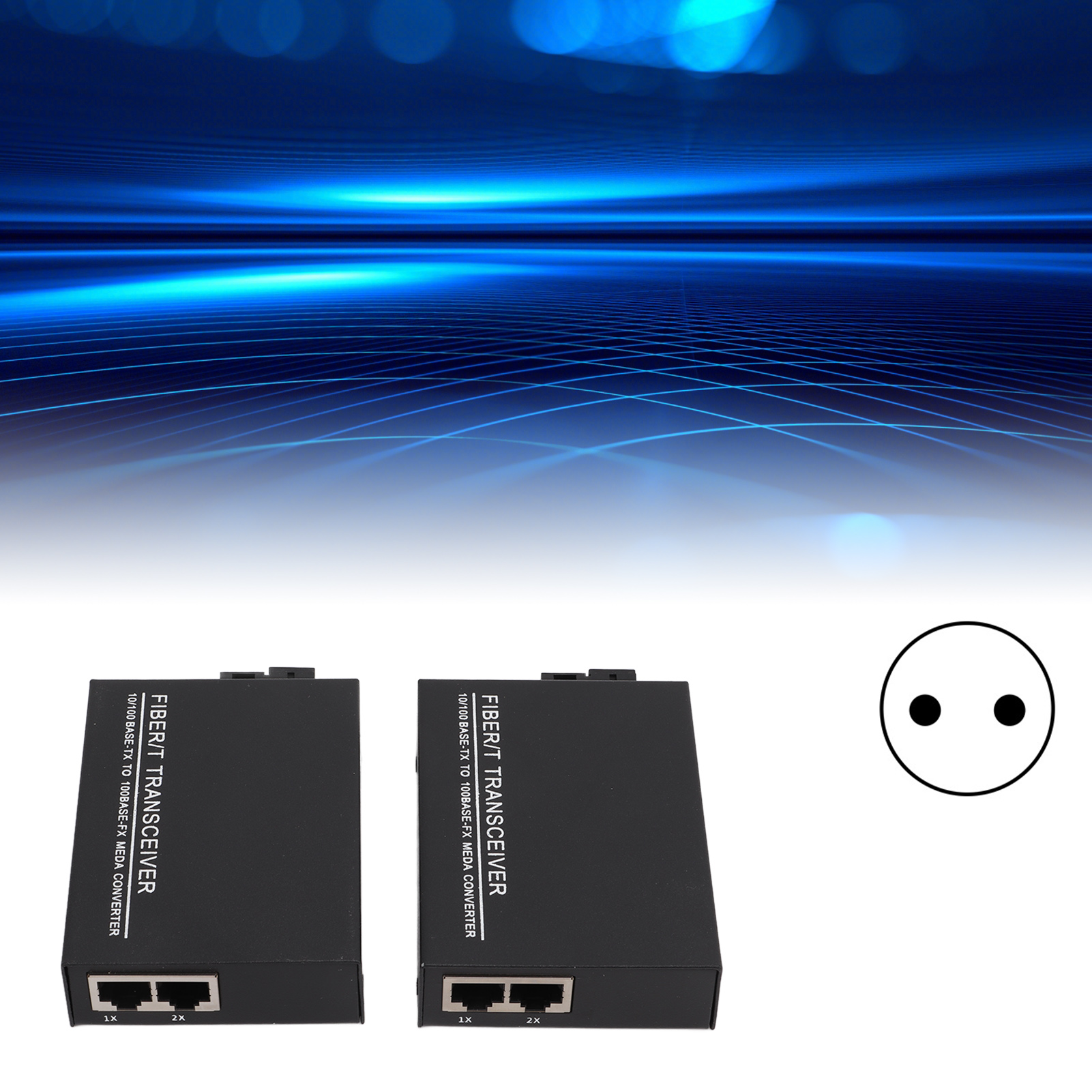 1 Optischer 2 Elektrischer Singlemode-faser-transceiver, Modelle A Und B, Telekommunikationsqualität 100 Mbit/s Und 1 Gbit/s Singlemode-singlemode-faser-transceiver Mit Einzelkernkern, Optischer Konve