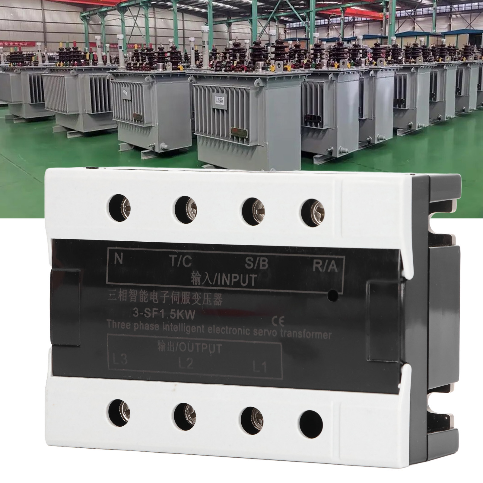 Berm@1,5 Kw Intelligenter Dreiphasiger Elektronischer Servotransformator: Dreiphaseneingang 360–420 V, Dreiphasiger Ausgang 200–230 V