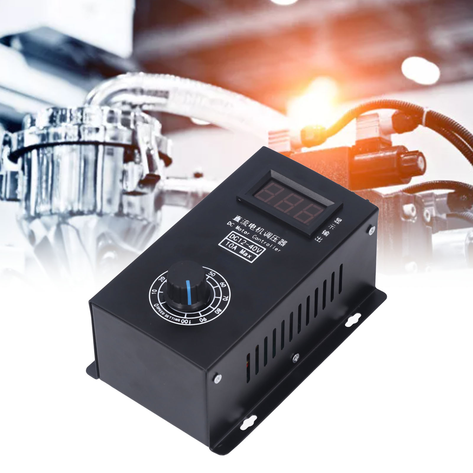 Universeller Pwm-drehzahlregler Für Bürstenbehaftete Gleichstrommotoren Mit Led, Stufenlose Drehzahlregelung, 12–40 V Dc, 10 A
