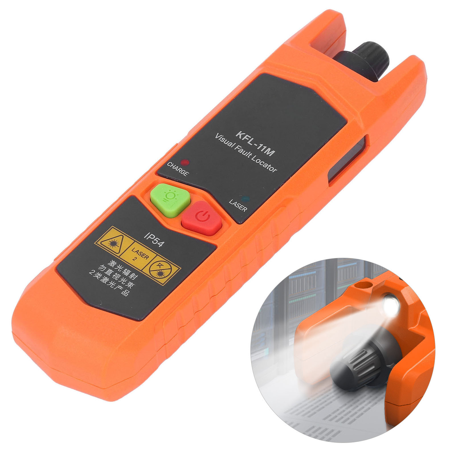 Mini-rotlichtstift, Glasfaser-teststift, Optischer Fehlerortungsgerät, Vfl 10 Mw, 20 Mw, 30 Mw Roter Glasfaserlaser, 2,5-mm-universalstecker Mit Led-anzeige, Kfl-11m-20