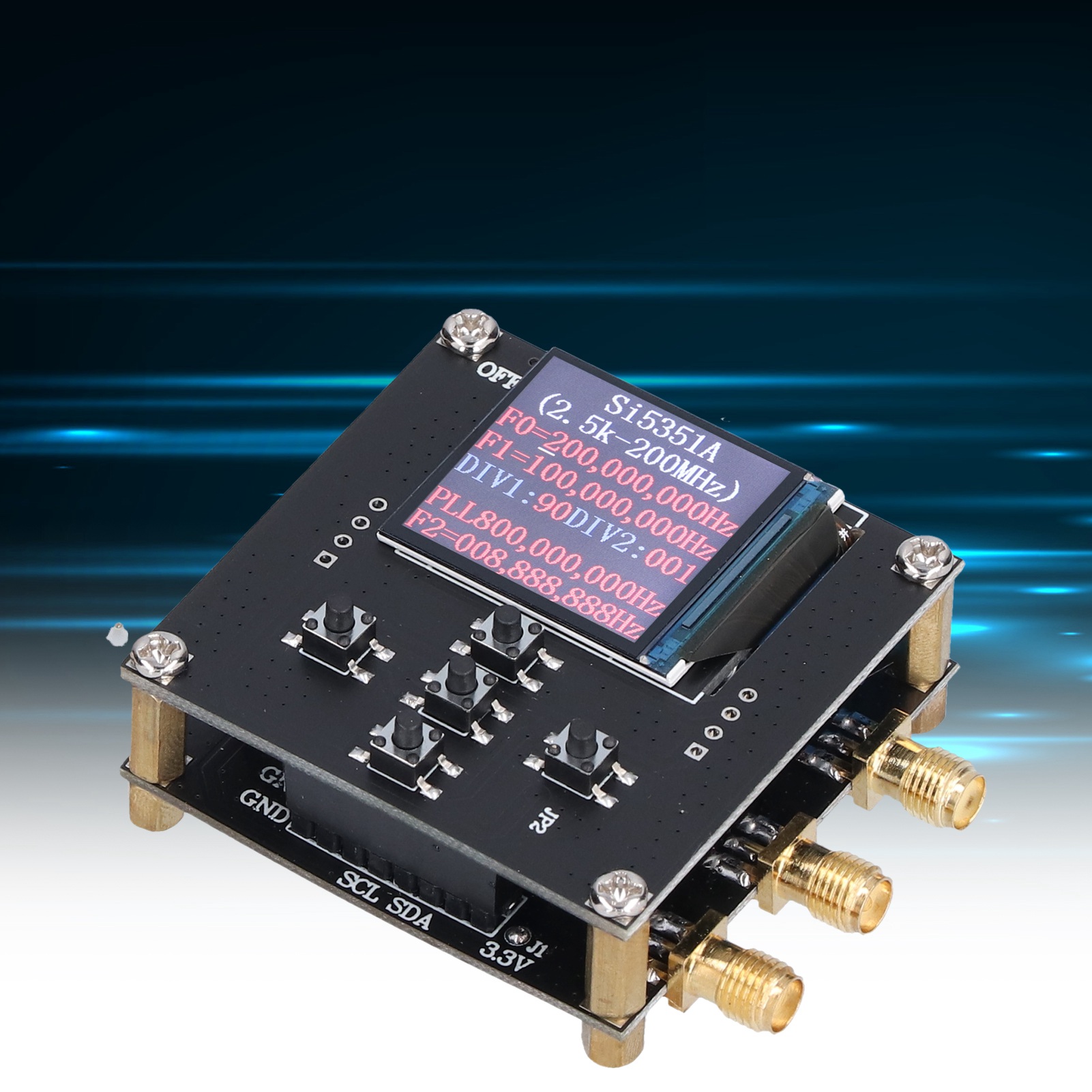 Si5351a Digitaltaktsignalgeneratormodul, Hochfrequenz-rechteckwellengenerator Mit Abschirmung