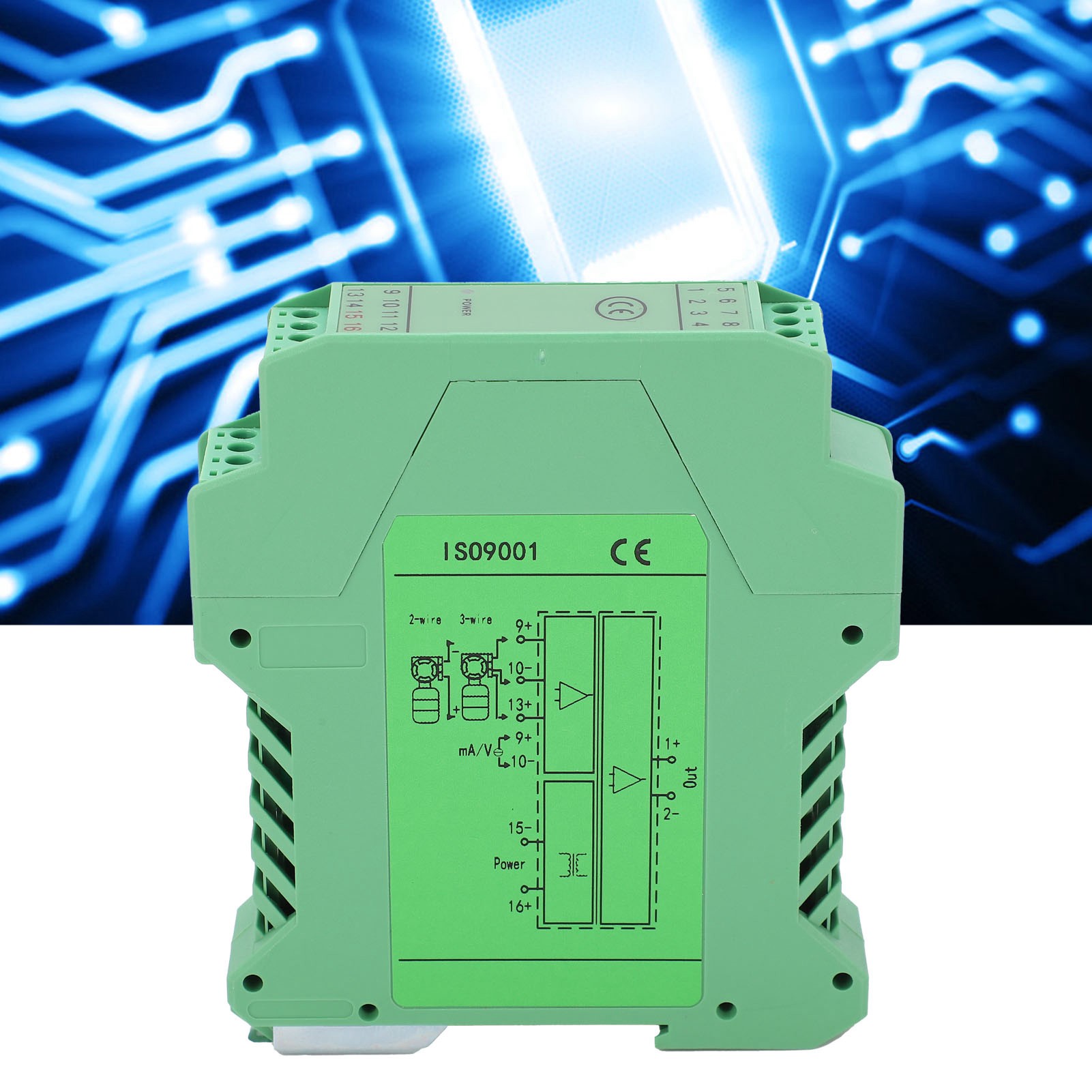 Glg Dc-signalisolator Mit Strom- Und Spannungstransmitter, Ein Eingang Und Ein Ausgang, 0-5v Auf 0-10v Wandlung.