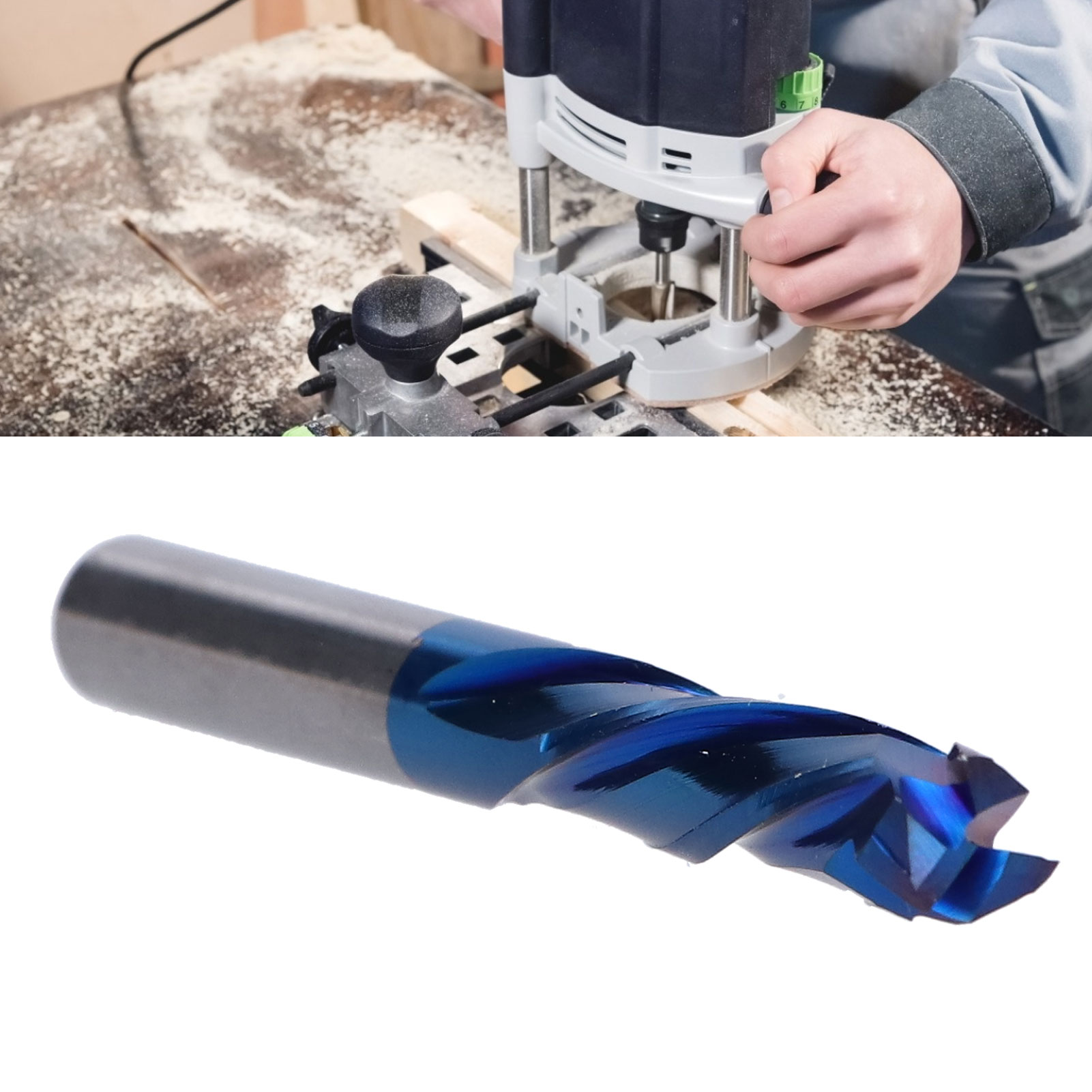 3-schneidiger Verbundschaftfräser Für Aluminium, 662255