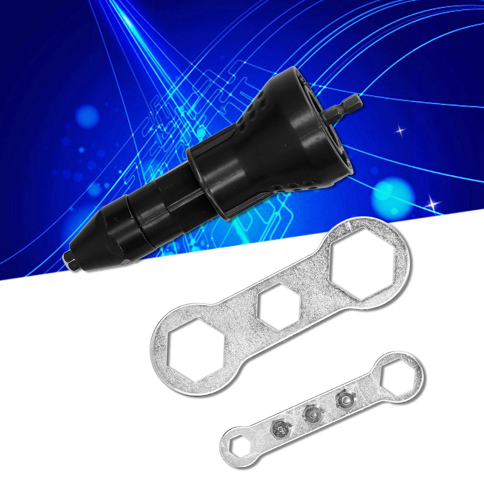 Adapter Für Elektrische Nietpistole, Nietpistole, Stecknietpistole, Nieten, Popnieten, Elektrische Bohrmaschine, Elektrische Nivelliervorrichtung, Nietpistole, Schwarz.