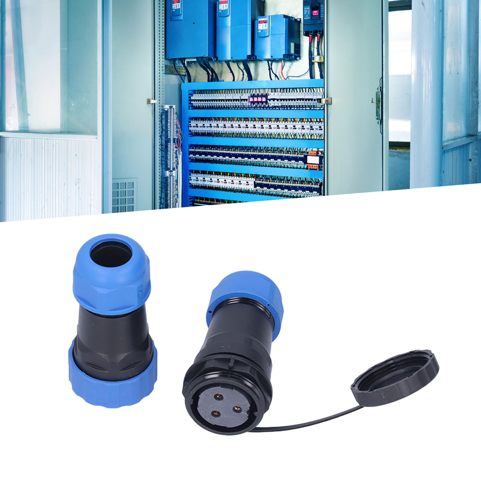 Sp28 Selbstverriegelnder Stecker Und Buchse 45 A Hochstrom, Ip68 Wasserdicht, Für Die Luftfahrt, Mehradrig Mit Selbstverriegelnden Klemmen, 380 V 45 A, Dreiphasig.