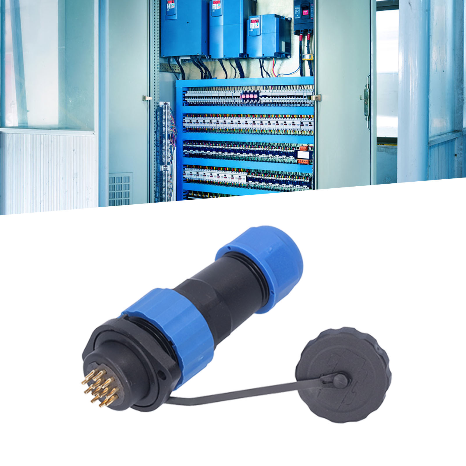 Sp20 Flansch-wasserdichtstecker (männlich/weiblich) Für Die Luftfahrt, Ip68, 250 V, 12 Pins