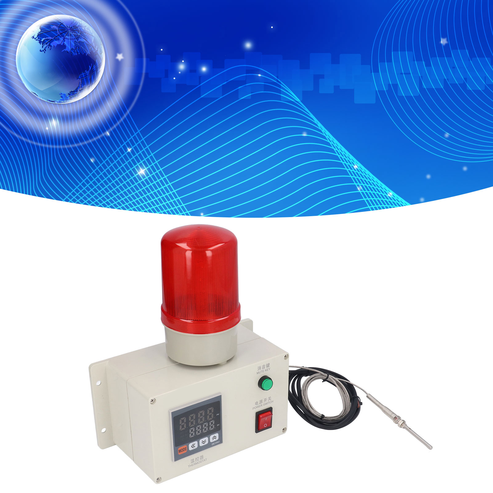 Belme Ac220v Überhitzungsalarm-controller Mit Hoch- Und Niedrigtemperaturerkennung