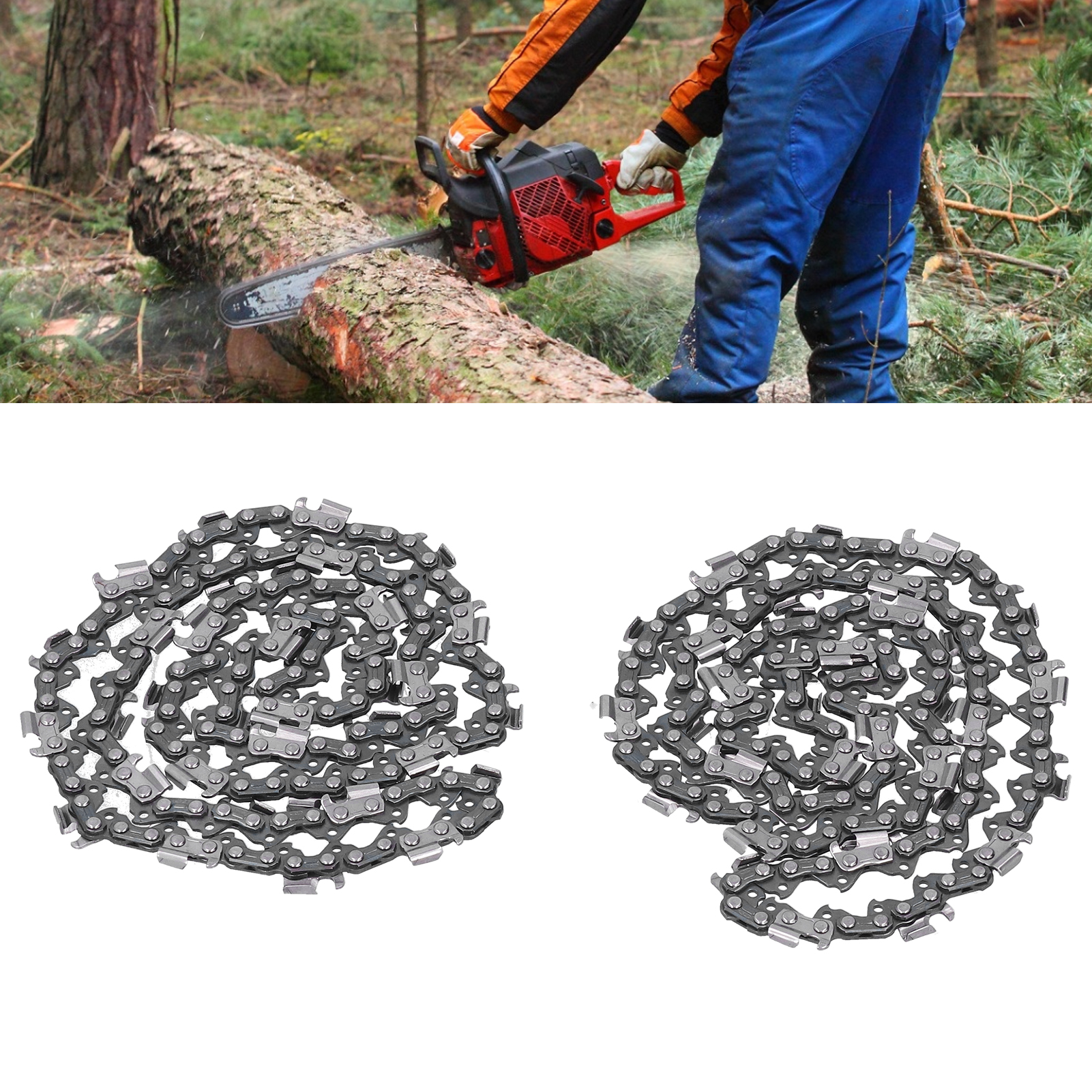 2 X 18-zoll (45,7 Cm) 325 68 72dl Kettensägenketten, 72-gliedriges Kettensägeblatt