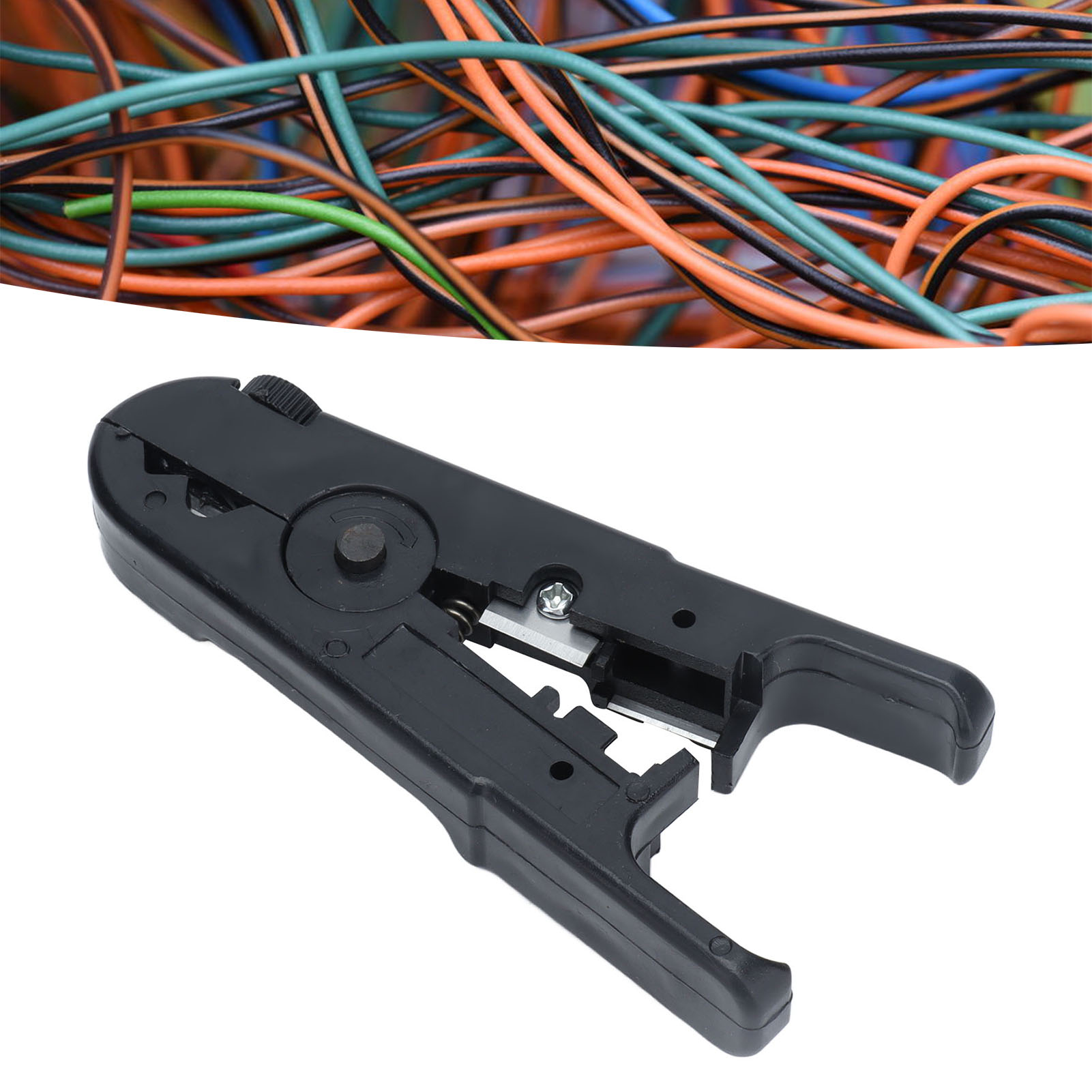 Schwarzer Abisolierer Für Utp/stp-netzwerkkabel, Koaxialkabel, Abisolierwerkzeug Für Netzwerkkabel