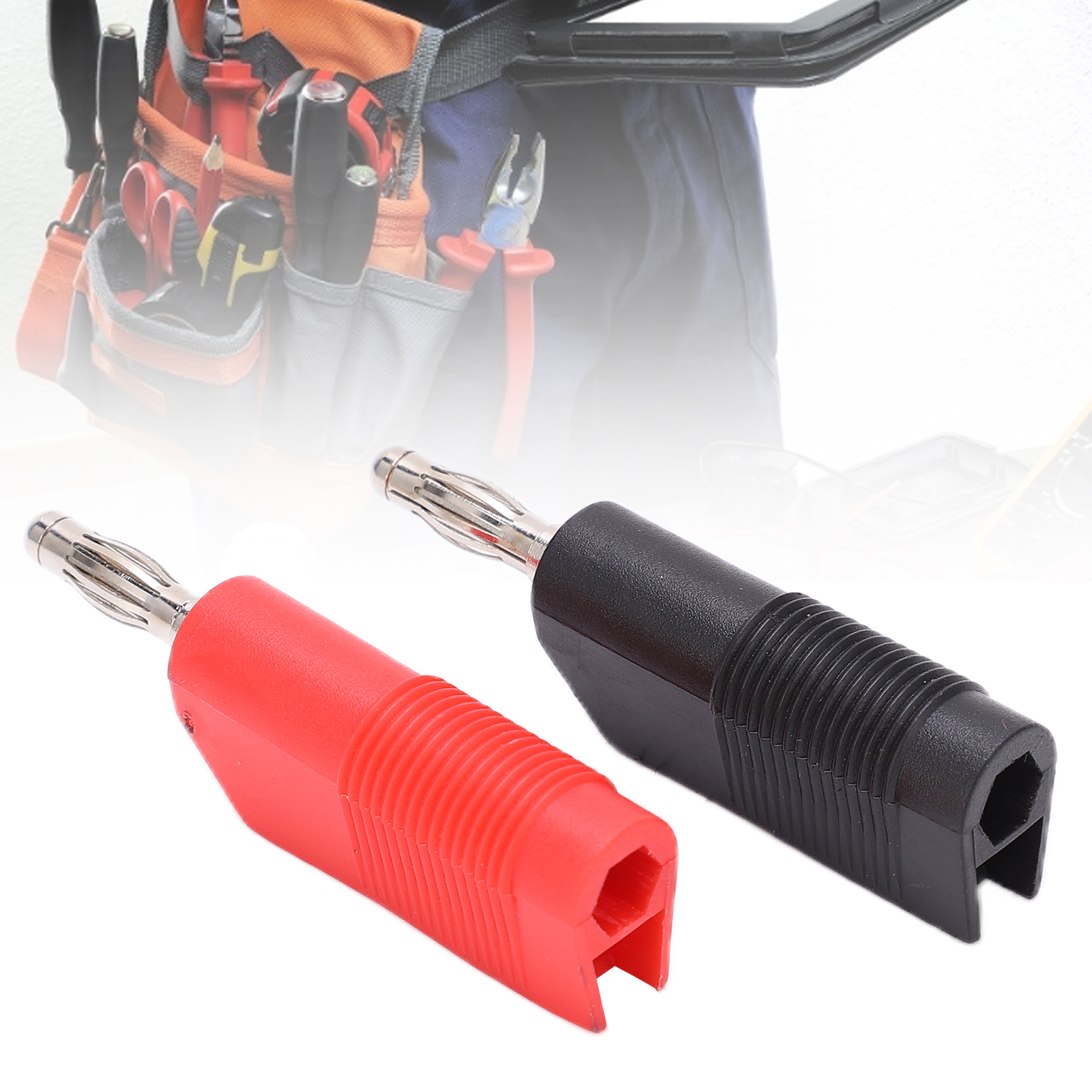 Hochstromfähiger, Lötfreier Bananenstecker U33 4 Mm (rot Und Schwarz)