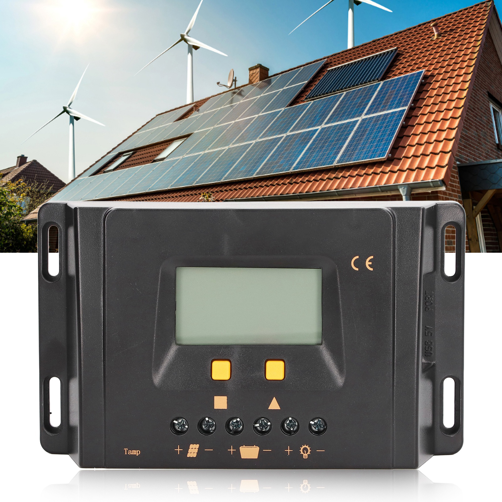 Jn-k 12v/24v Solarladeregler Mit Automatischer Pwm-erkennung, Host-computer-kommunikation, 20a