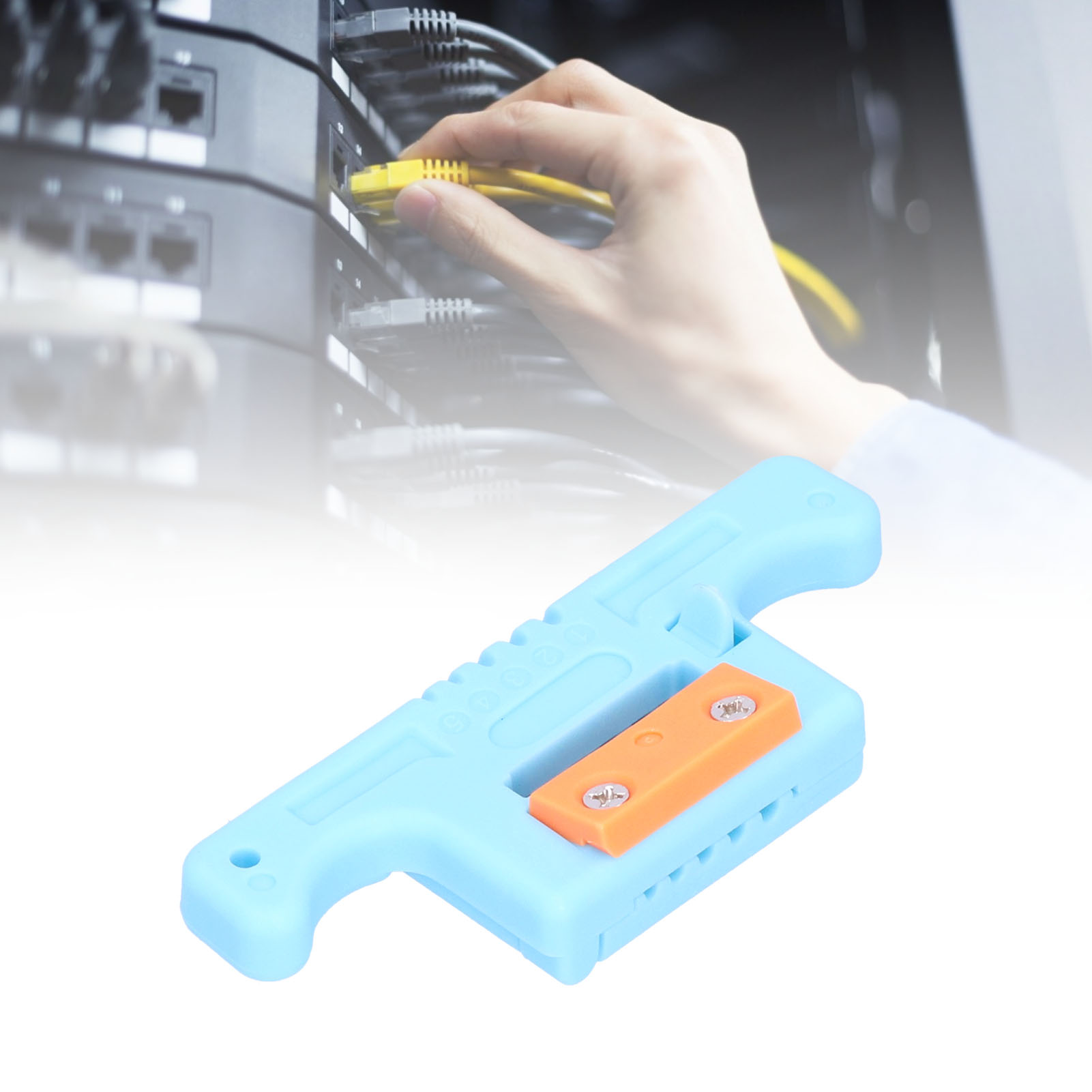 Aua-05 Glasfaser-abisolierer, Längskabel-öffnungsmesser, Glasfaserkabel-abisolierer, Öffnet Fasern Von 1,9 Bis 3,0 Mm (blaues Fenster).