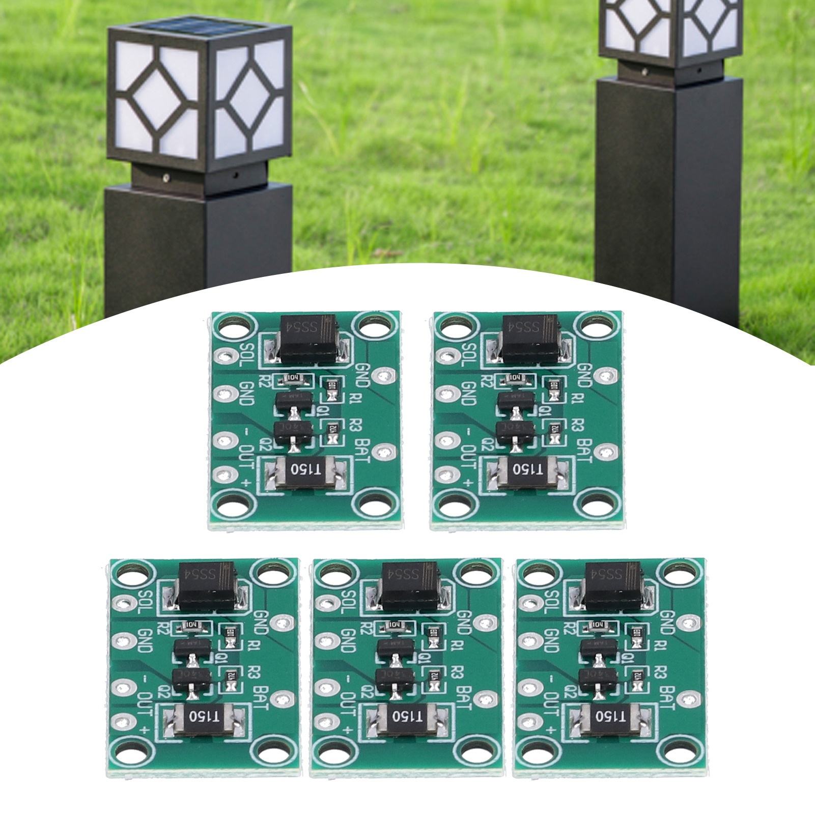 S665 Solarbeleuchtungs-steuerplatine, Solar-gartenbeleuchtungsregler, Beleuchtungssteuerplatine Für Blei-säure-lithium-ionen-batterien
