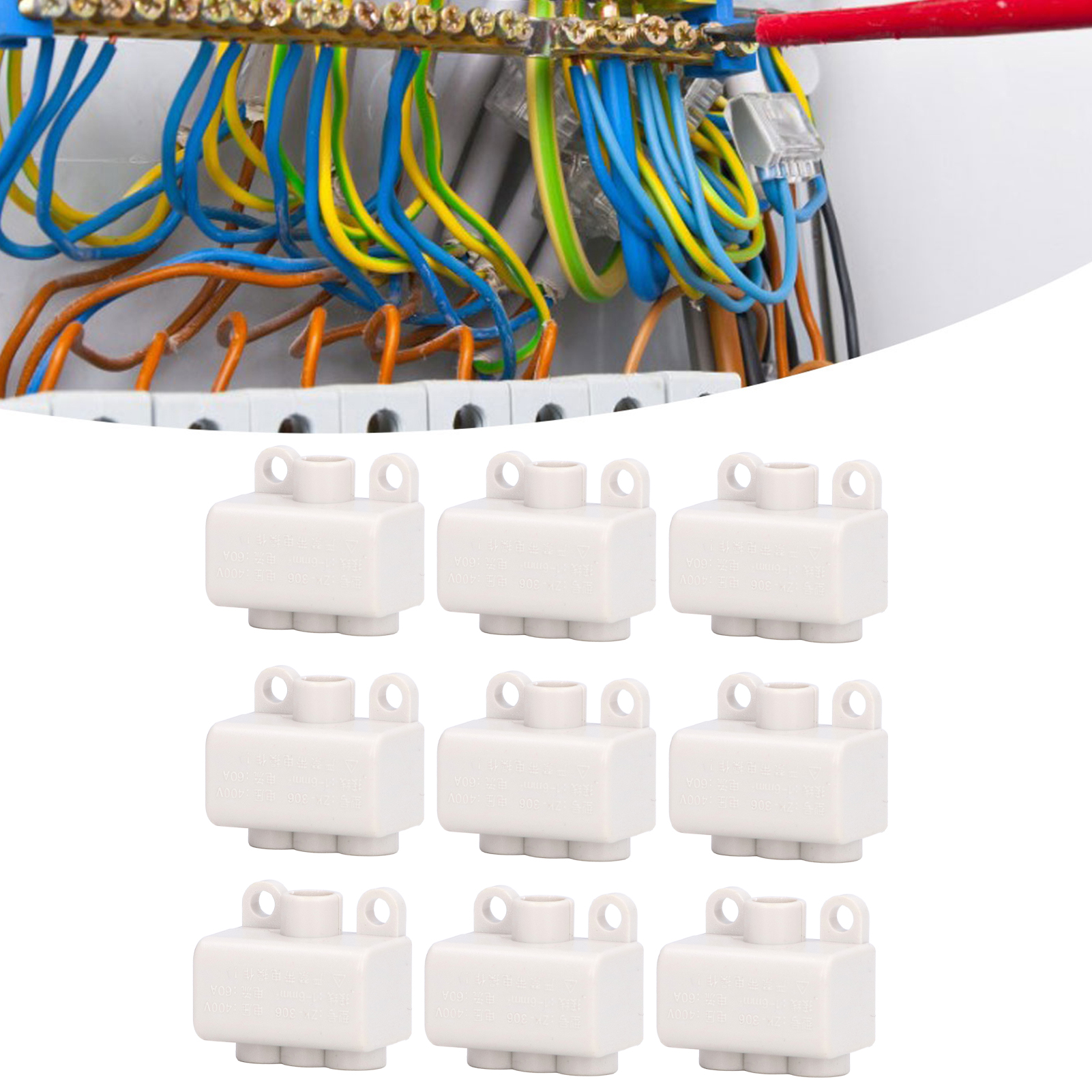 Hochleistungs- Und Hochstrom-t-verteiler Zk-306 400v/60a (9 Stück Pro Set)