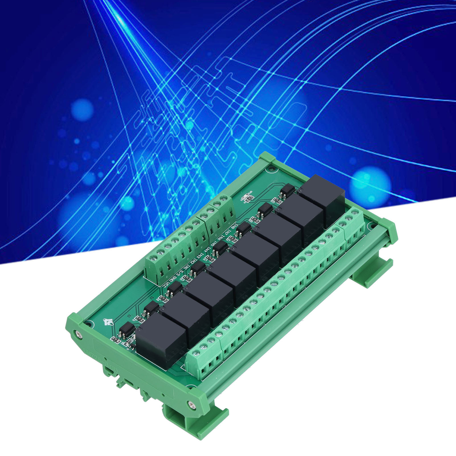8-kanal 5v/12v/24v Optokoppler-isolationsrelais-steuermodul, Verstärkerplatine Für Sps-mikrocontroller