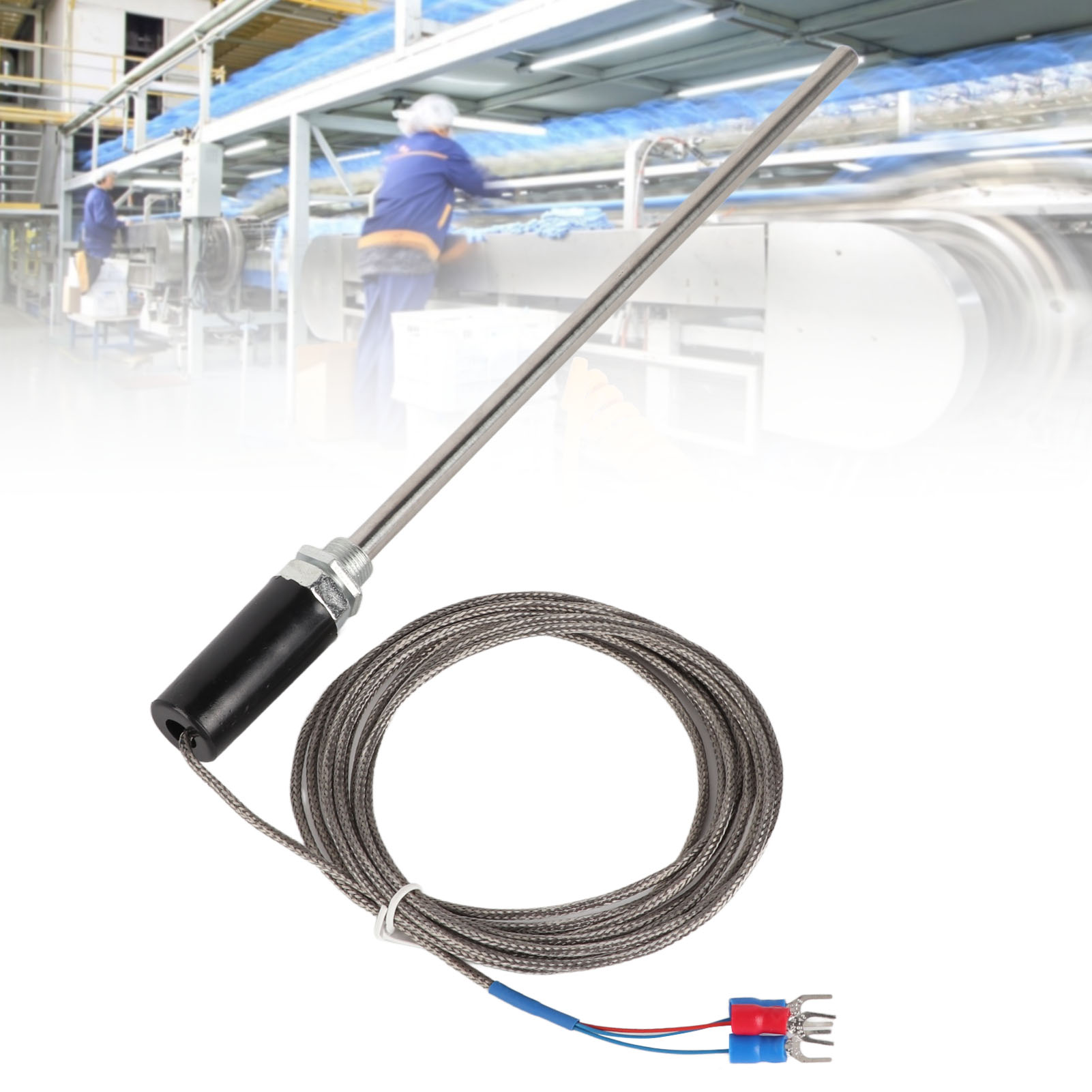 Berm M12 Pt100 Thermoelement-sonde, Temperatursensor, 200 Mm, 3 M