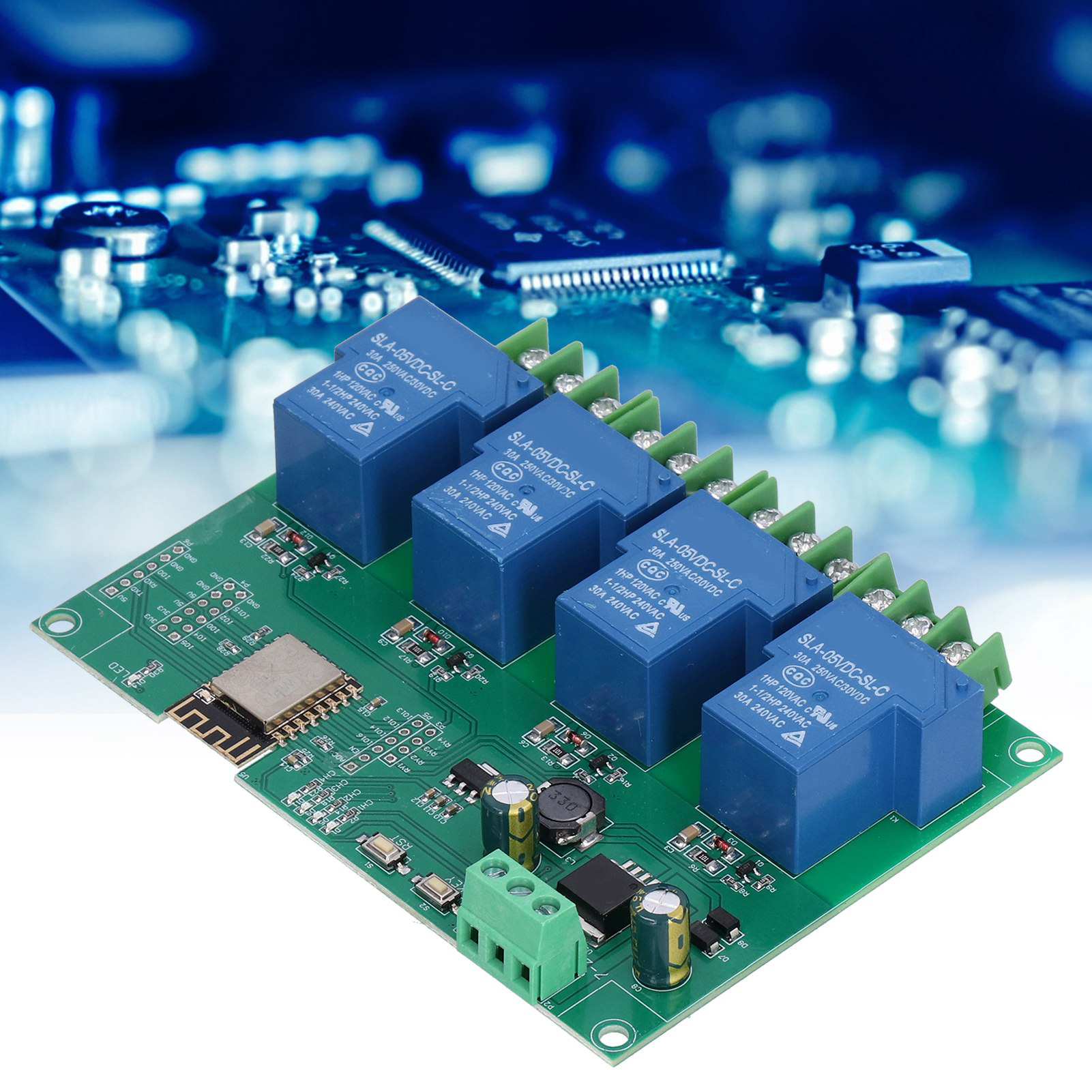 Dc7-28/5v-netzteil, Esp8266wifi 30a Vierkanal-relaismodul, Esp-12f-entwicklungsboard, Sekundärentwicklung