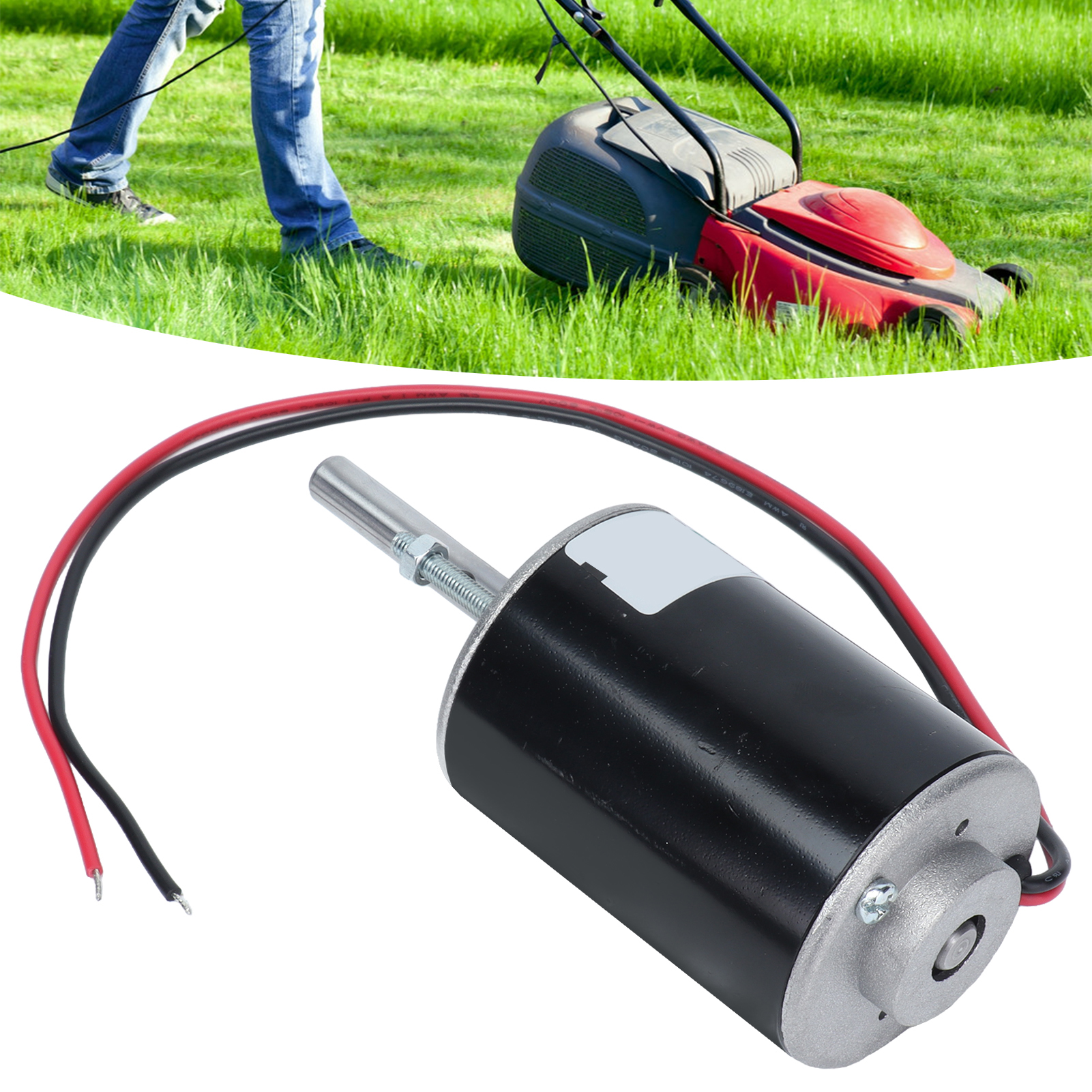 Xd-3420 Hochgeschwindigkeits-gleichstrommotor Mit Permanentmagnet Und Langer Welle, 30 W + Netzteil + 12-v-drehzahlregler, 3500 U/min