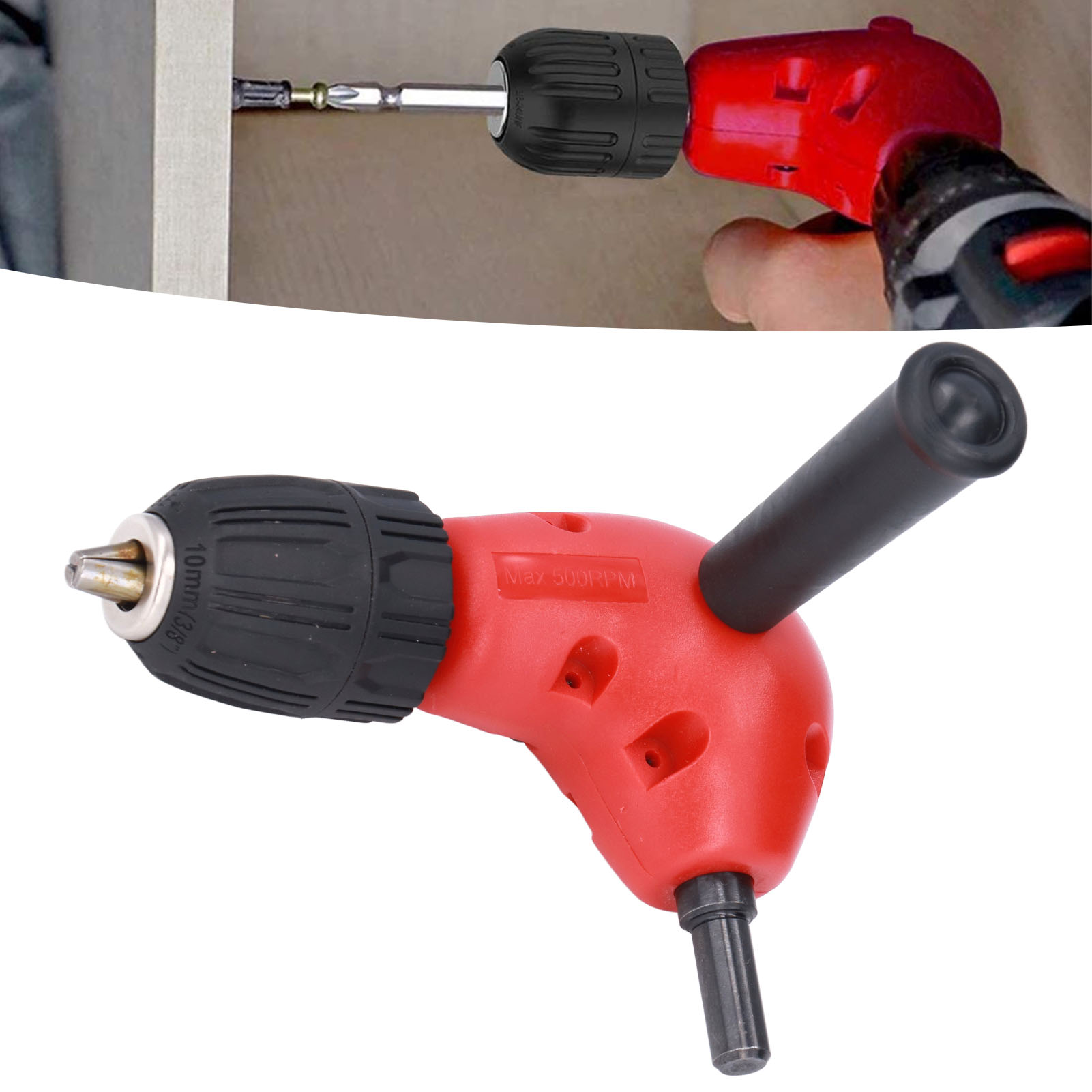 90-grad-schnellspannfutter, 9,3 Mm Rundschaft Mit Griff, Spannbereich 0,8-10 Mm.