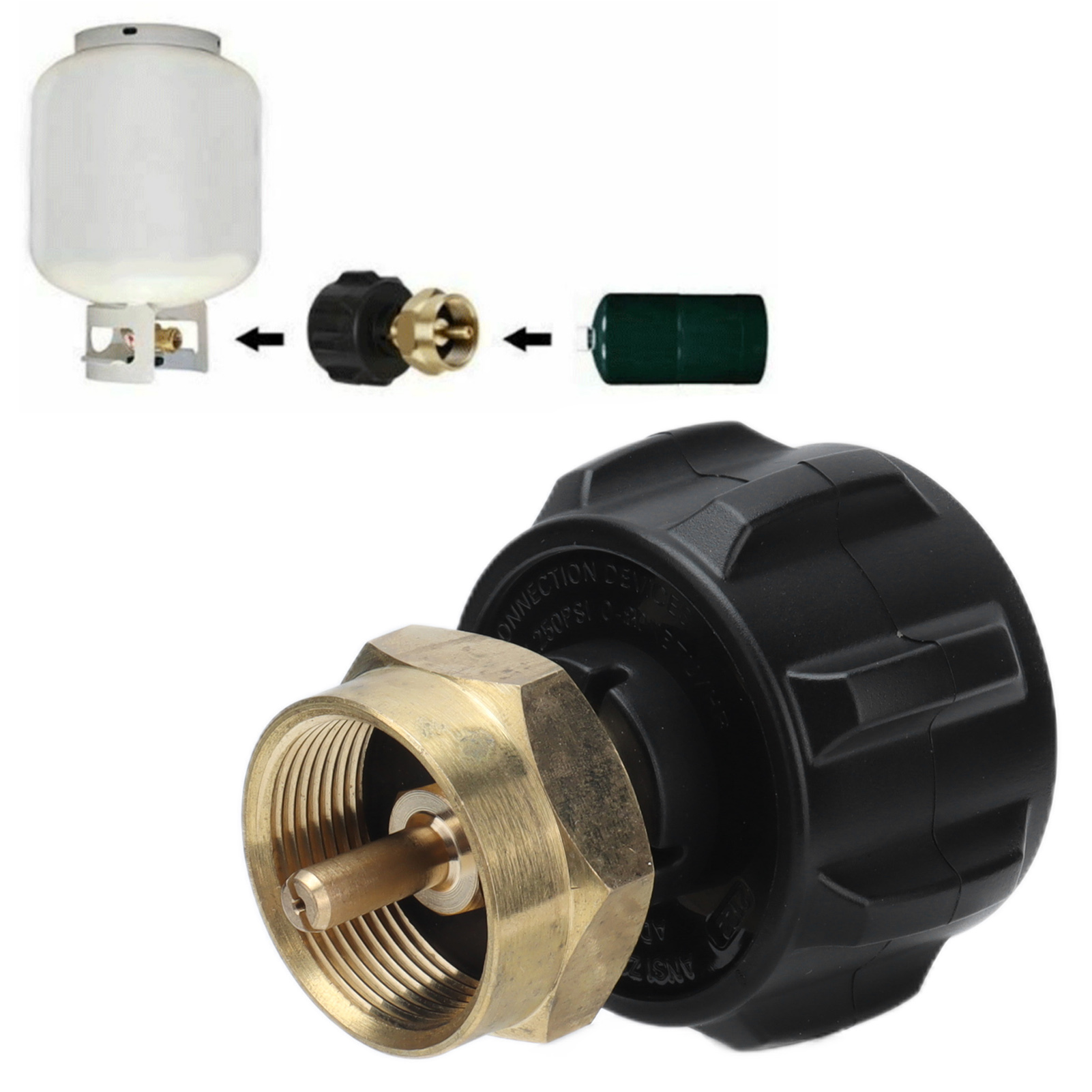 Füllanschluss Für Propangasflaschen, Qcc1 Messingadapter Für Gasflaschen, Pol-füllanschluss