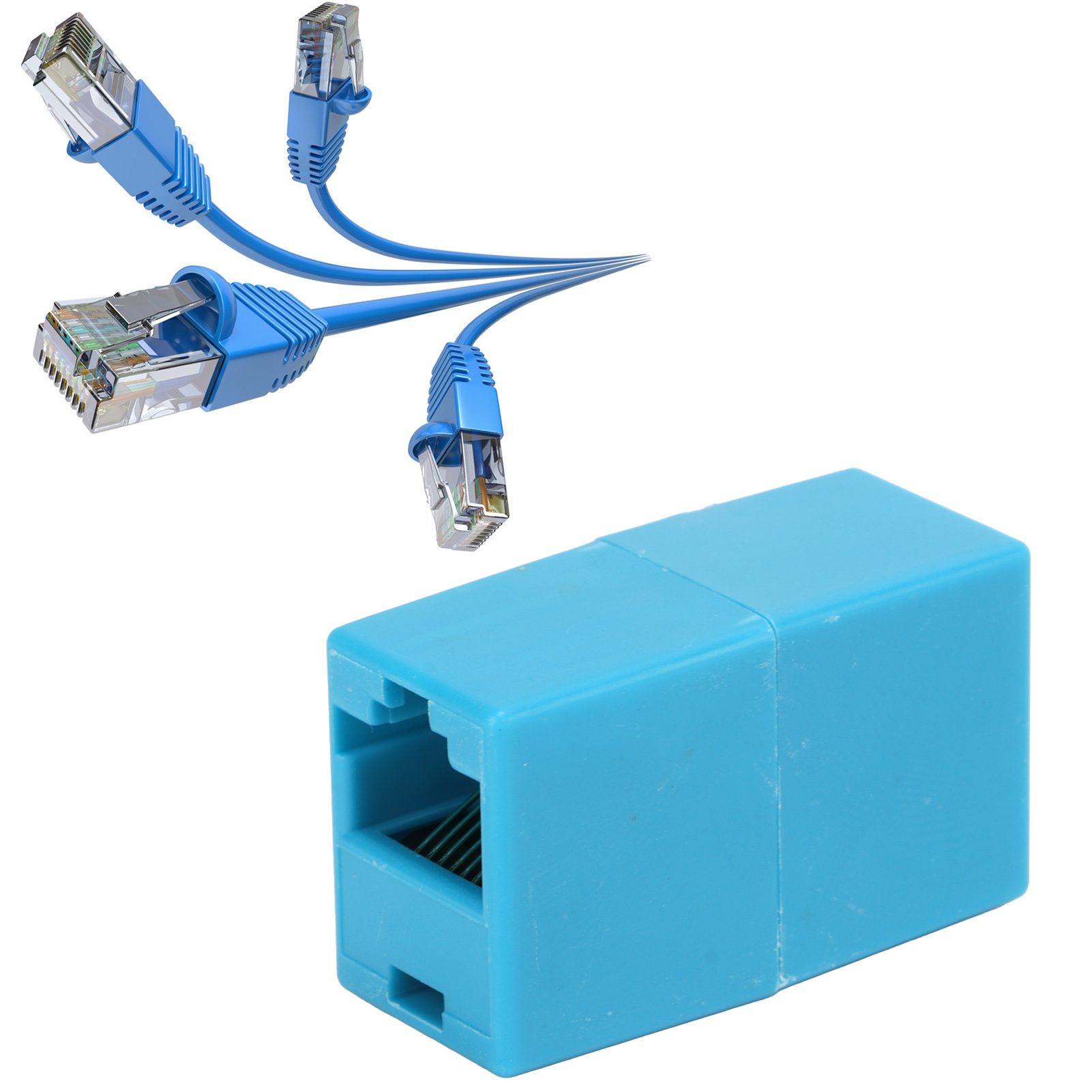 Tf-ztmk Farb-rj45-netzwerkanschlussmodul, Netzwerkkabelverlängerungsanschluss, Doppelanschluss
