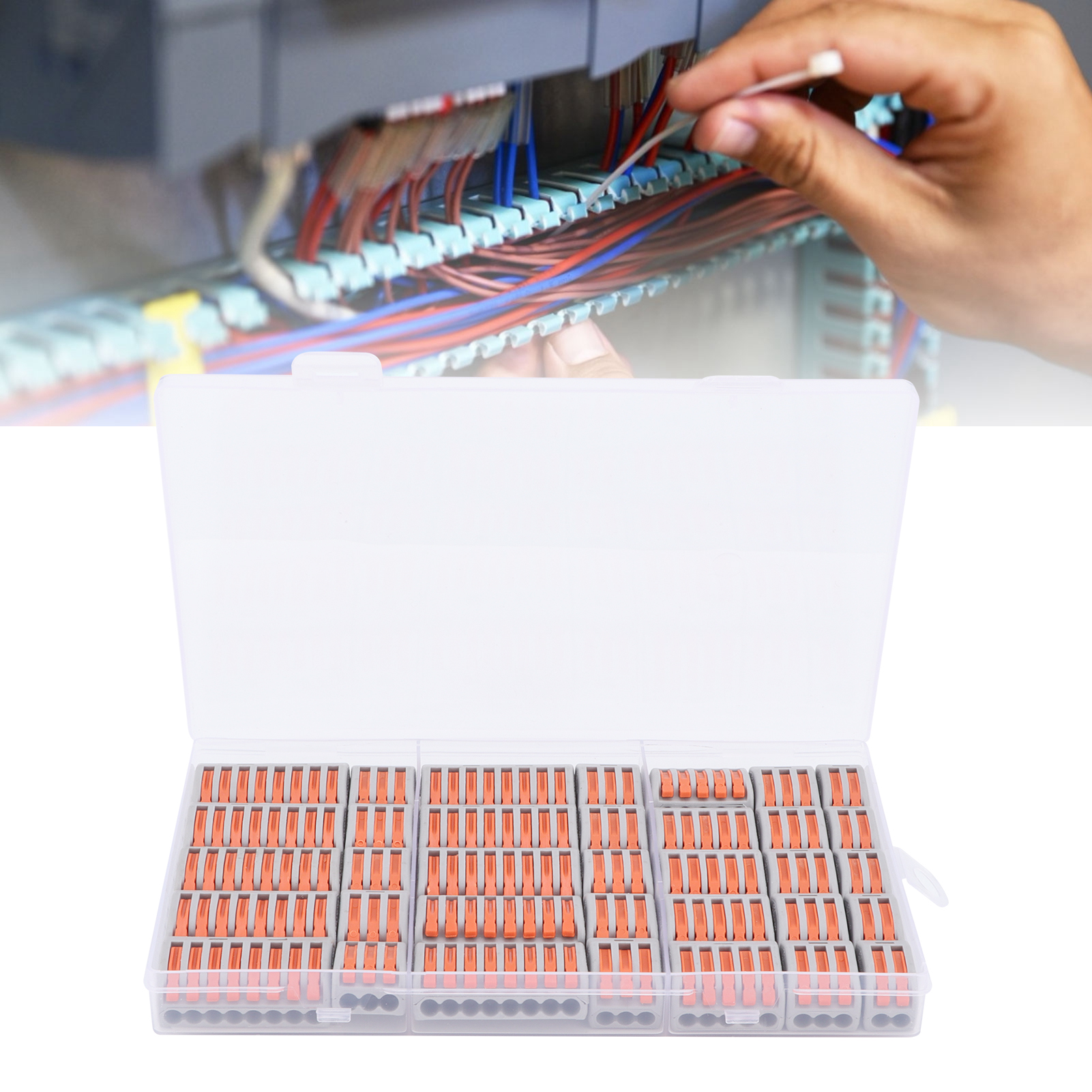 Universal-klemmenblock Der Serie Pct Qwc-01 Für Flexible Und Starre Drähte