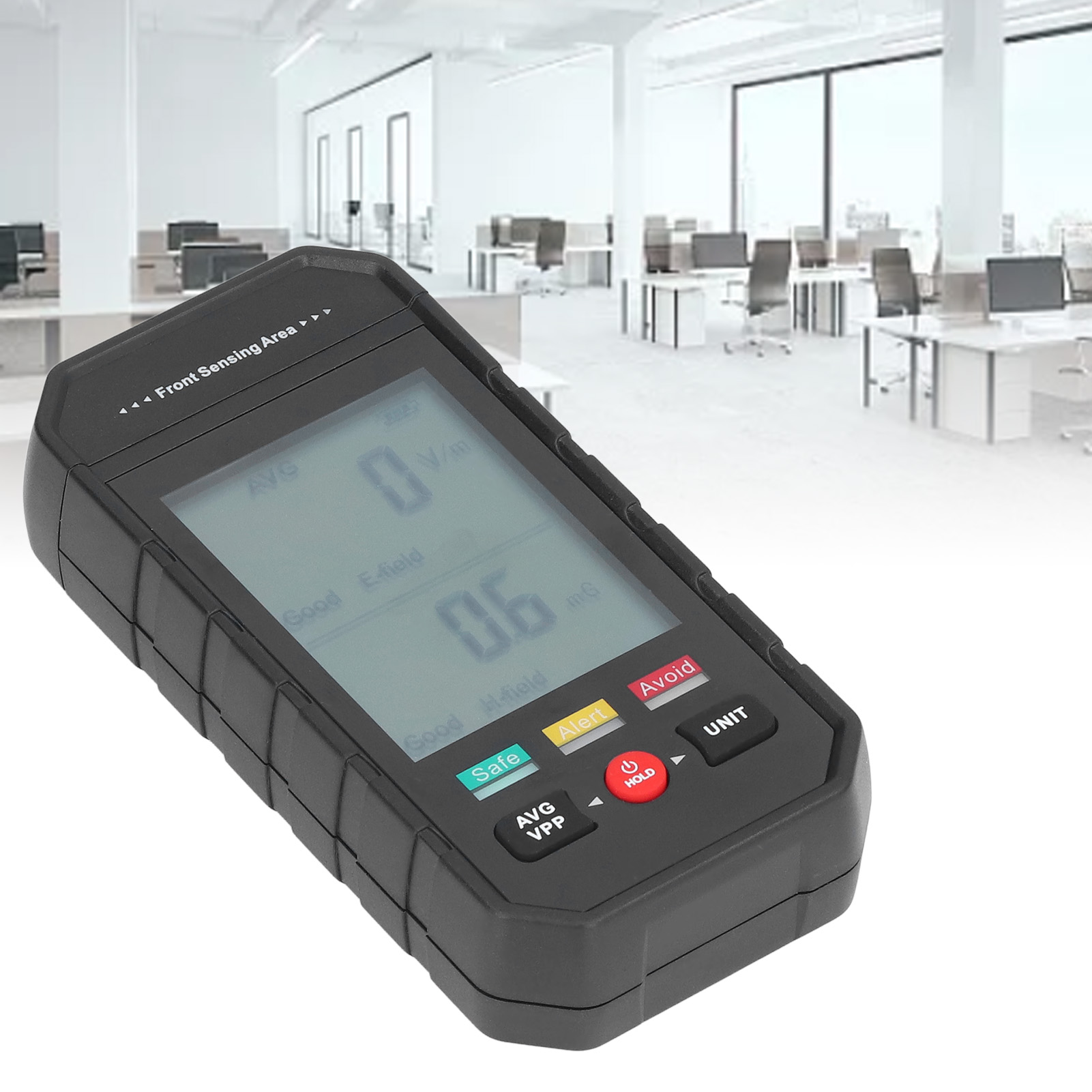 Großflächiger Detektor Für Elektromagnetische Strahlung, Detektor Für Antistrahlungsprodukte, Hochfrequenzdetektor, Strahlungspegelmessung, Akustischer Und Optischer Alarm, Alarm Mit Rotem Bildschirm.
