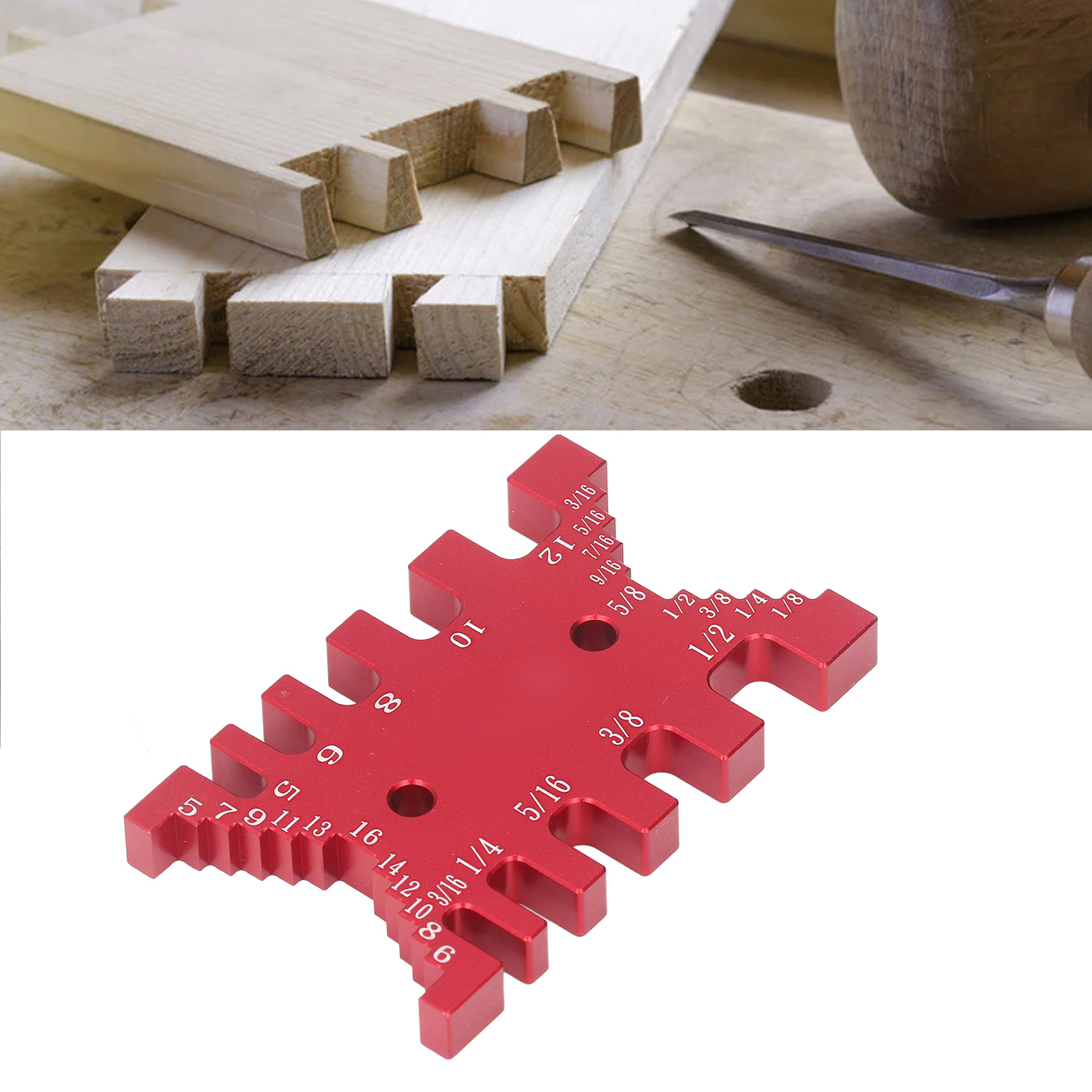 Hochpräziser Höhenmesser Für Aluminium-schwalbenschwanzzapfen (rot)