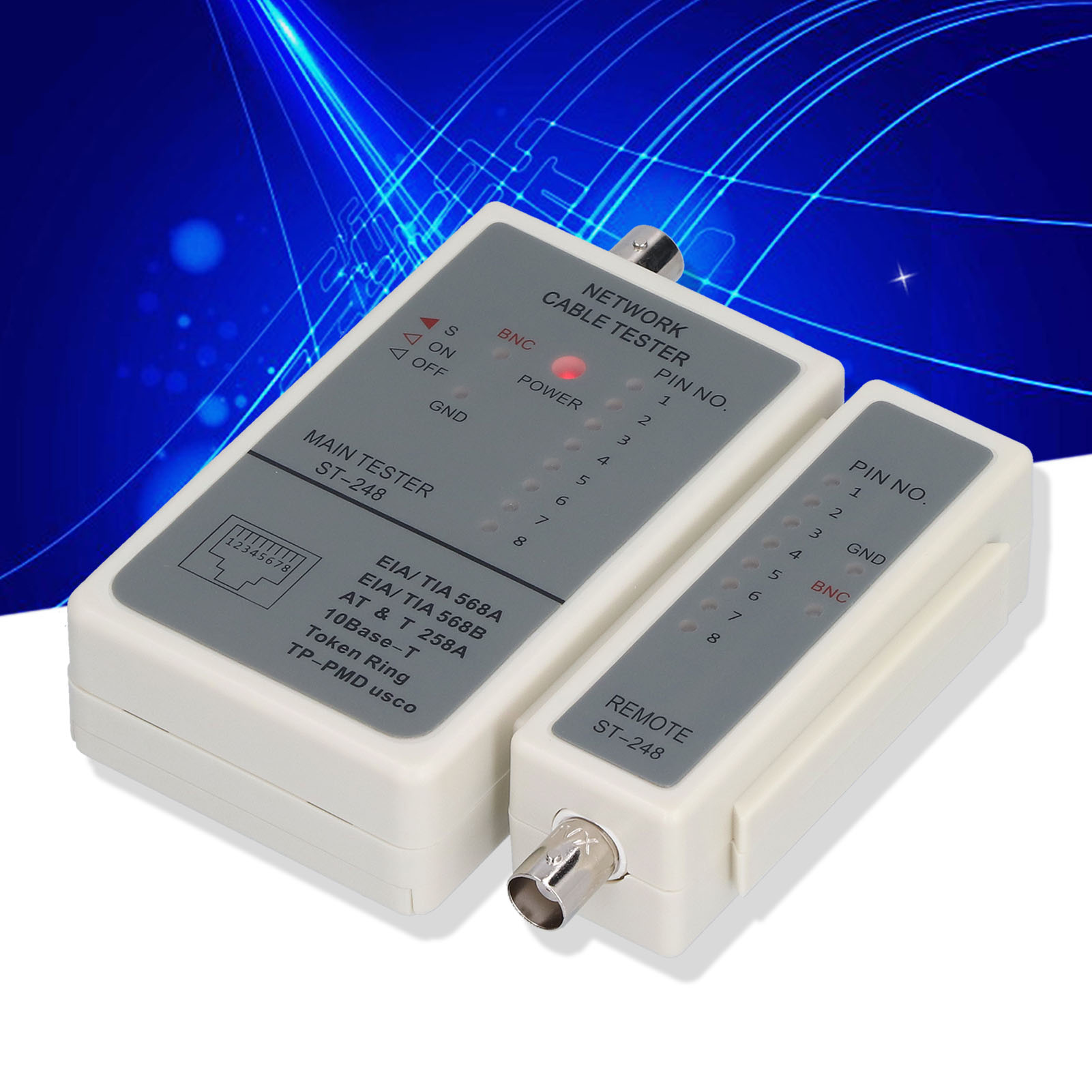 248v Dc 9v Netzwerkkabeltester