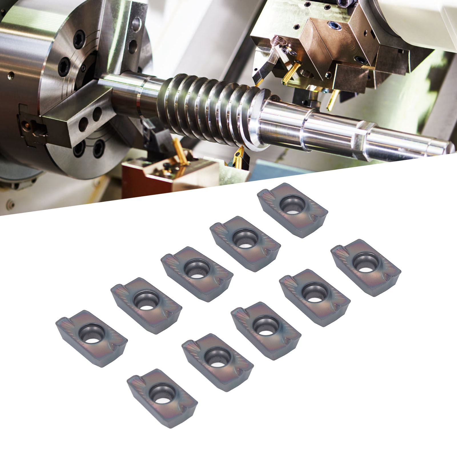 Apmt1604pder-54 Siebenfarbige Hartmetallfräser Aus Gehärtetem Stahl
