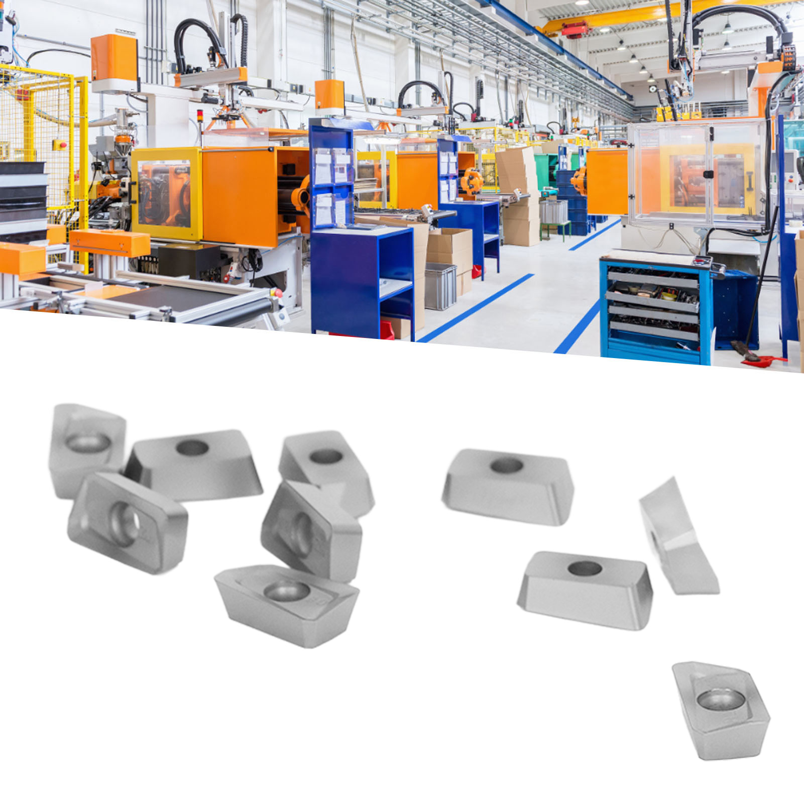 10 Cnc-fräseinsätze Mit Schwarzer Beschichtung, Dreheinsätze, Hartmetalleinsätze Apmt1135pder-m2