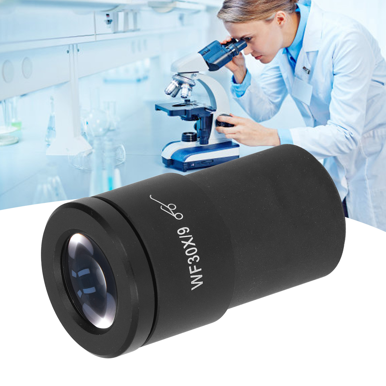 Labor-stereomikroskop-objektiv, Weitwinkelokular Mit Hohem Augenpunkt, Wf30x/9, Weitwinkelokular, 30 Mm Dioptrien-schnittstelle.