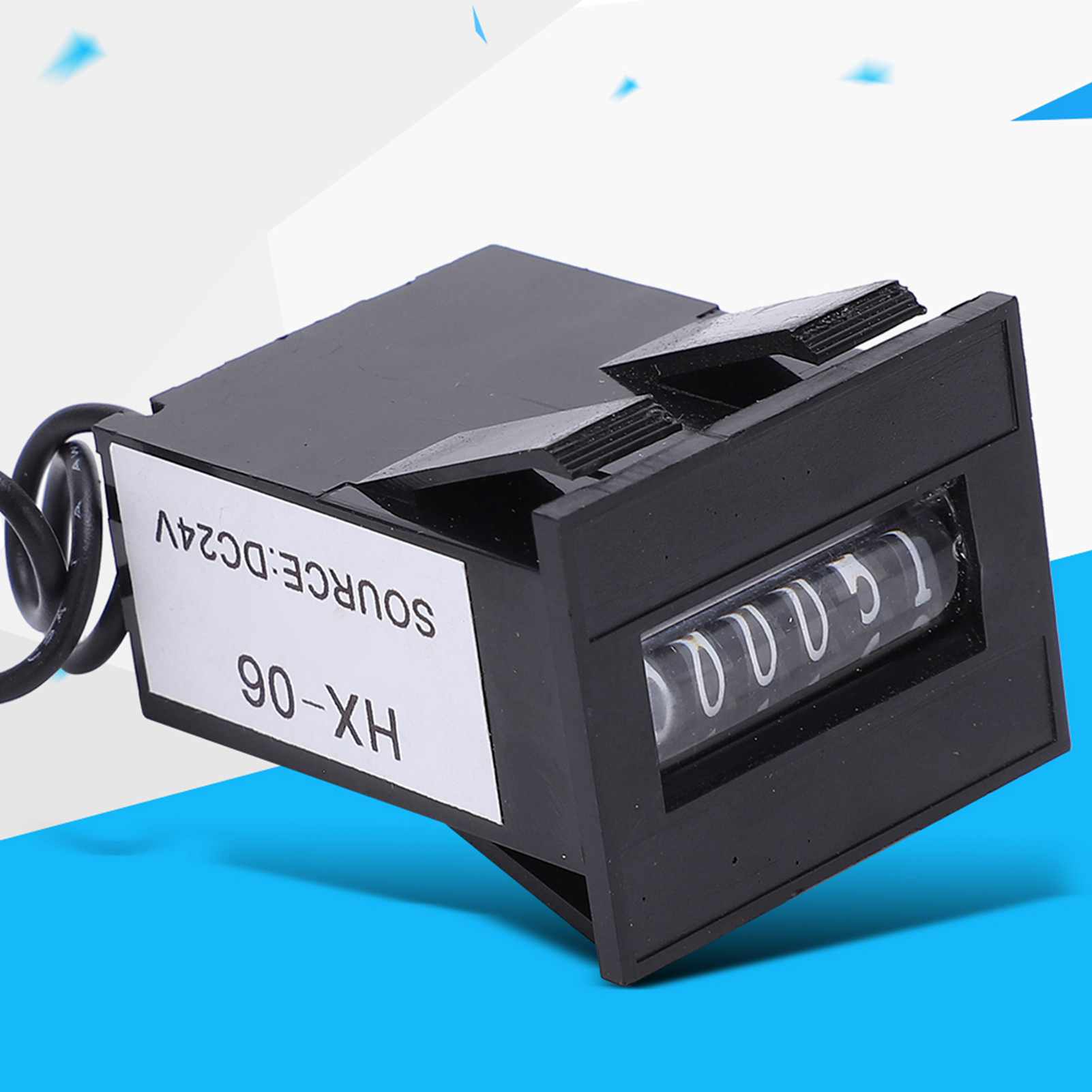 Elektromagnetischer Zähler Hx-06, 6-stellig, Nicht Rückstellbar, Für Fahrzeuge Und Kinderspiele, 24 V.