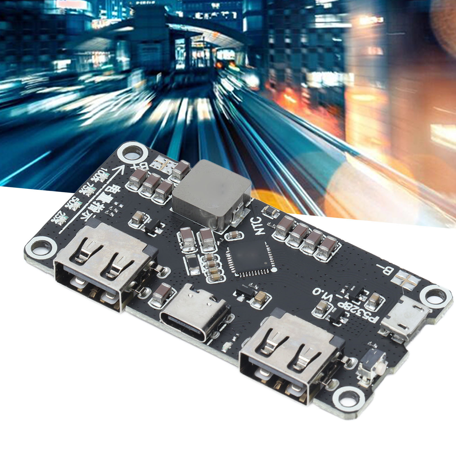 Ip5328p Bidirektionales Schnelllademodul Für Externe Akkus, Externe Akku-hauptplatine, 3,7 V Auf 5 V/9 V/12 V Aufwärtswandler