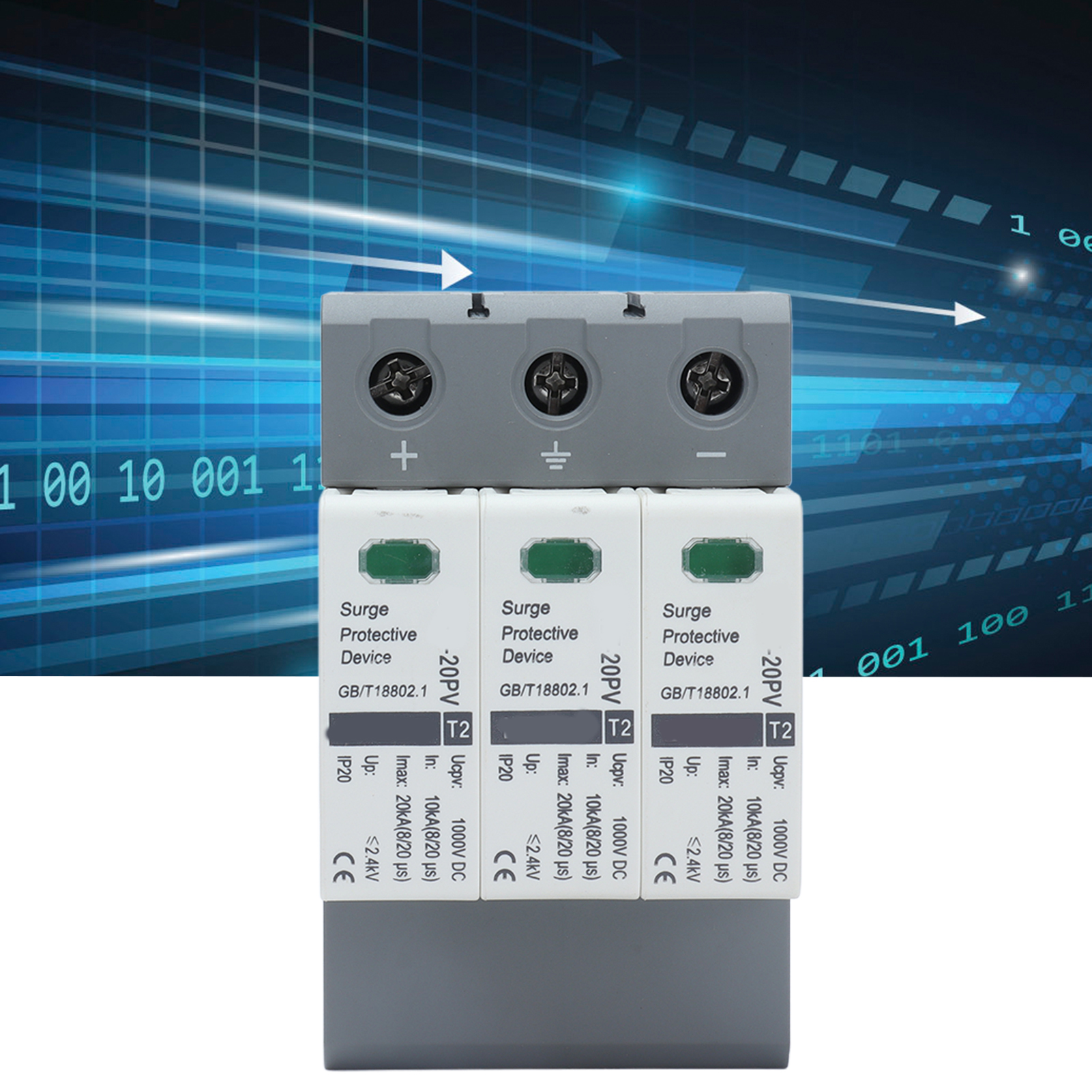 Überspannungsschutzgerät Chlt-20pv 10-20 Ka 1000 V Dc/3p