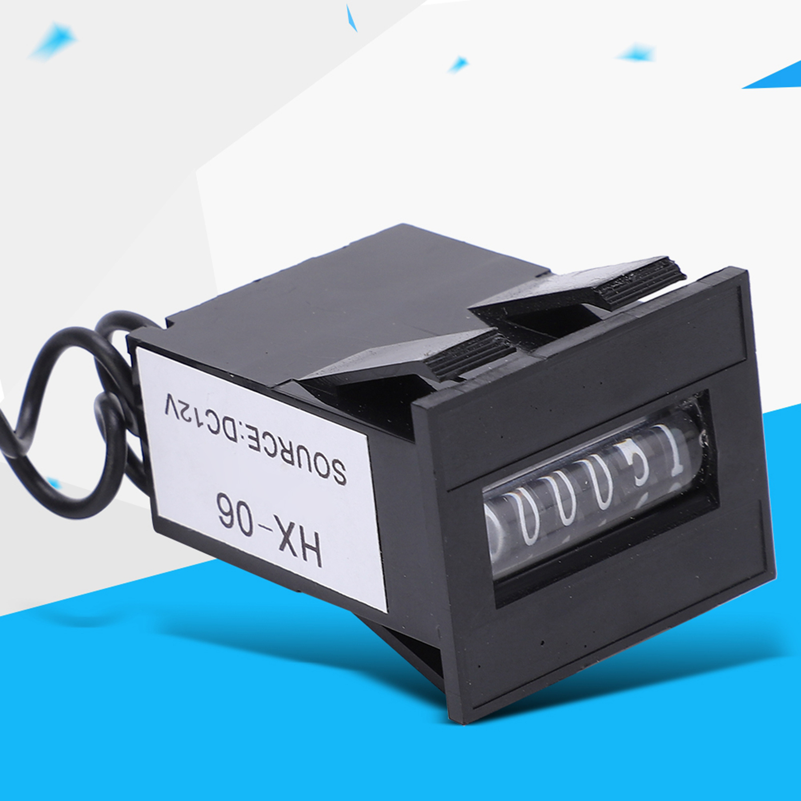 Elektromagnetischer Zähler Hx-06, 6-stellig, Nicht Rückstellbar, Für Fahrzeuge Und Kinderspiele, 12v.