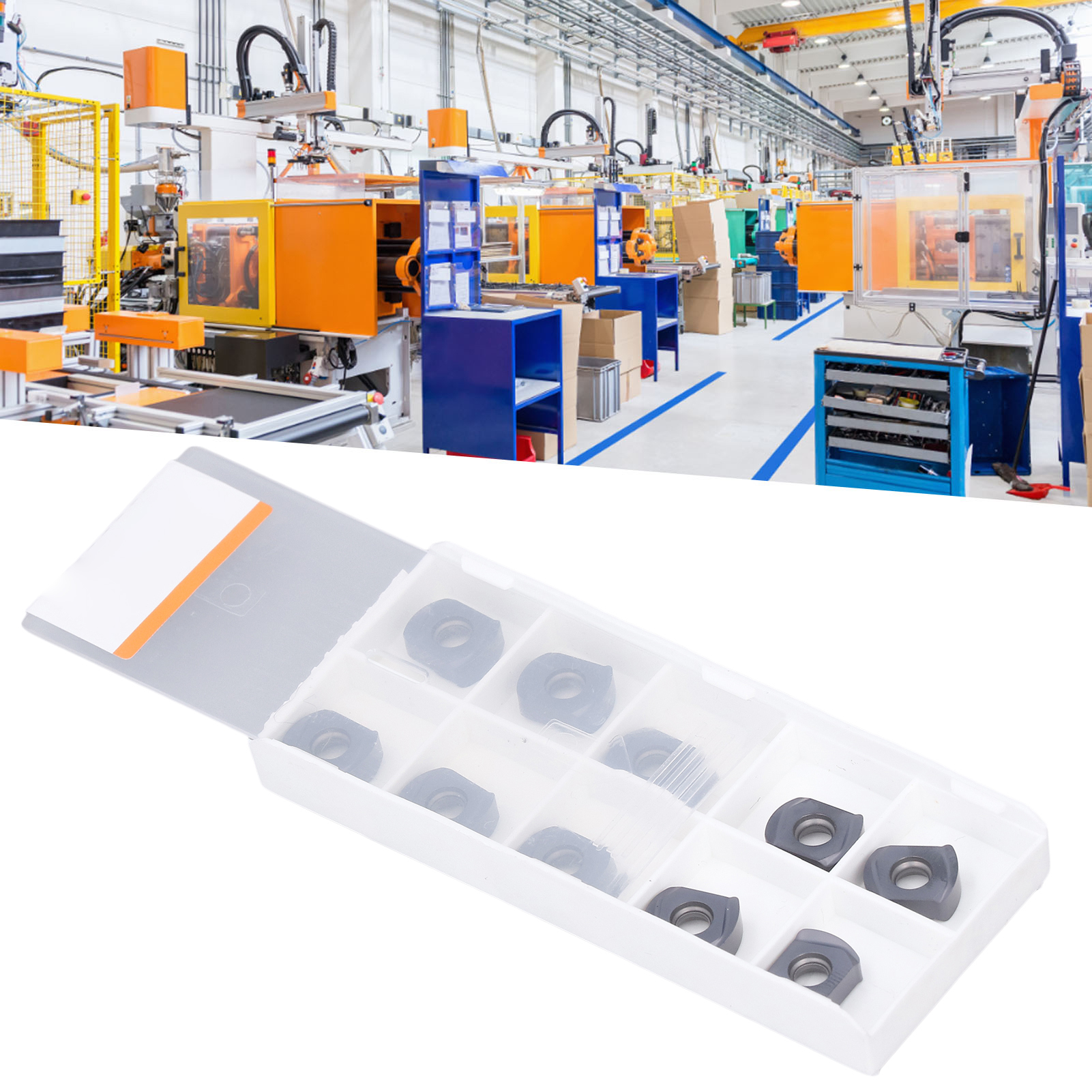10 Cnc-fräseinsätze, Legierungseinsätze, Schwarz Beschichtete Dreheinsätze Blmp0904r-m