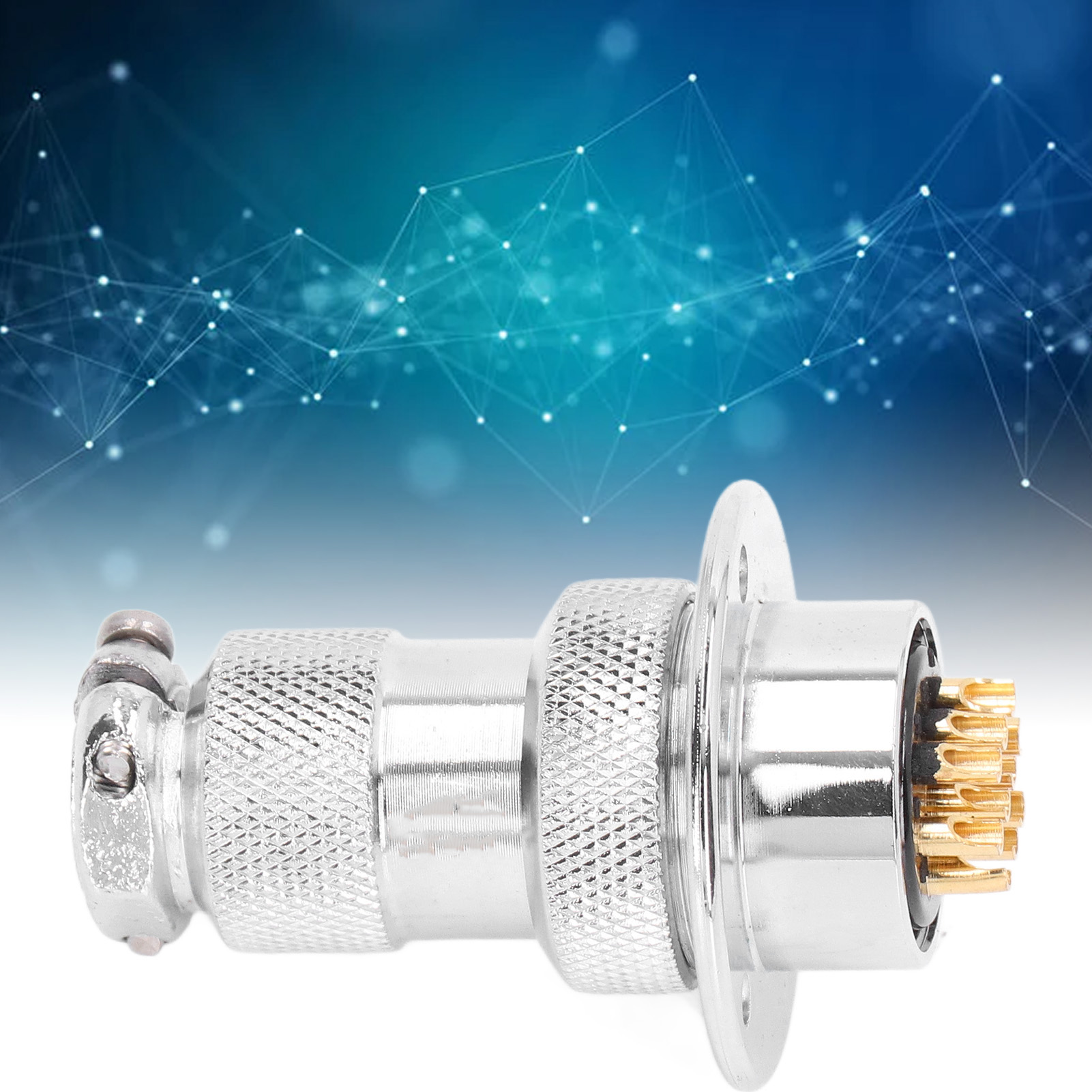 Berm/bem25 Rundflansch-luftfahrtsteckverbinder, 25-mm-stecker Und -buchse, 7 A, 15 Stück, 250 V, Bem25-10y