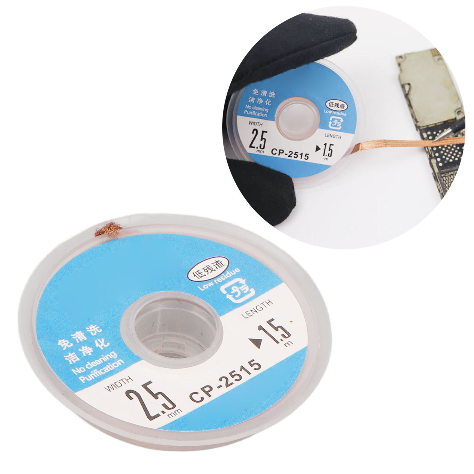 Entlötdraht Mit Geringer Rückstandsbildung, Entlötband Cp-2515