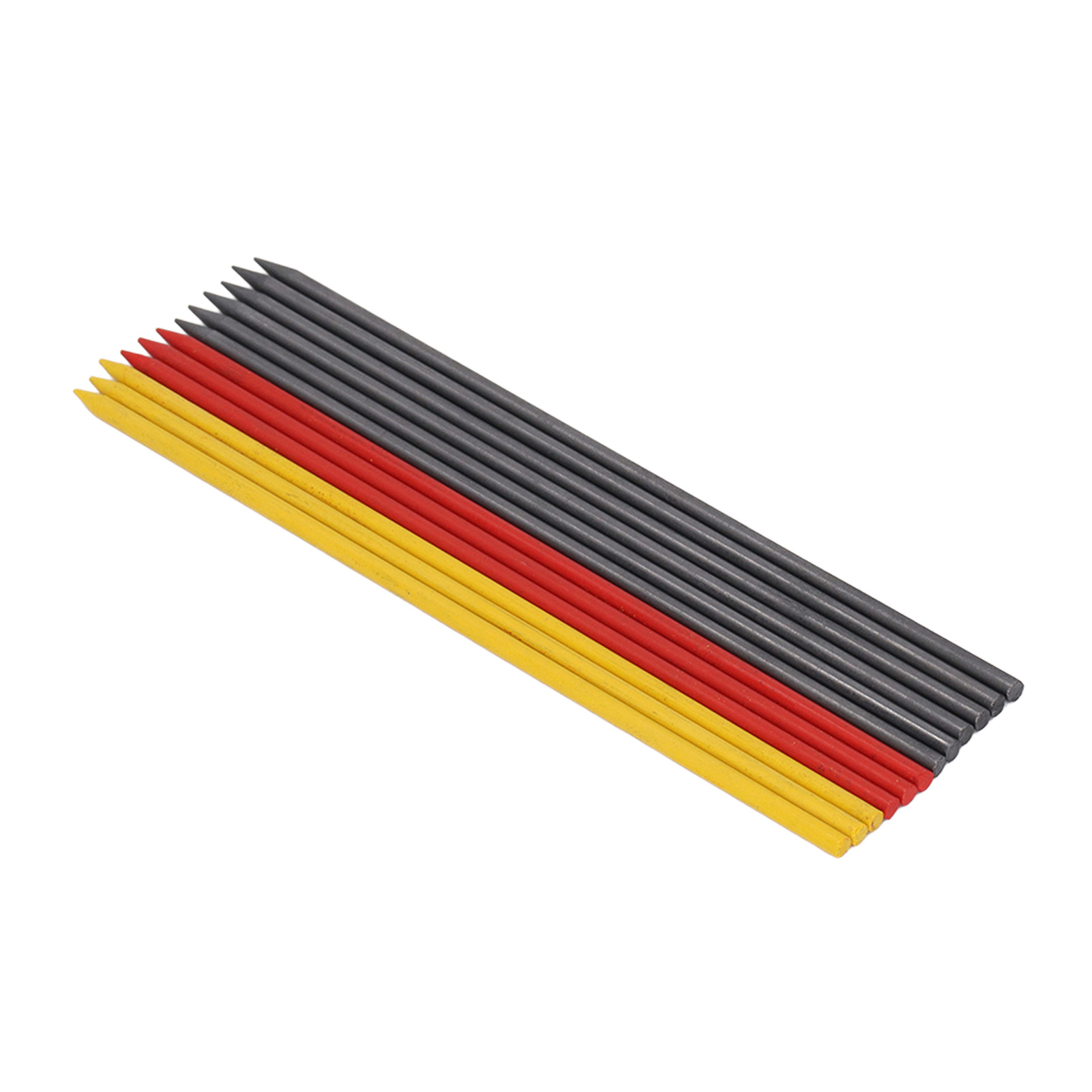 Packung Mit 12 Zimmermannsbleistiften Aus Massivholz Für Bauarbeiten, Ersatzbleistifte Für 2,8 Mm Tiefe Lochbohrmaschinen Für Linienarbeiter, Zum Markieren Von Holzböden, Für Architekten Und Zeichner.