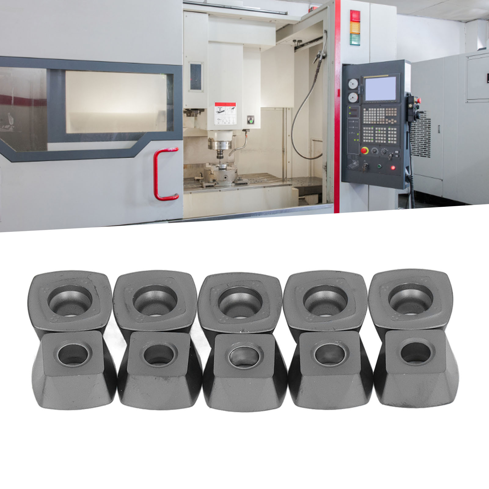 10 Cnc-hartmetall-wendeschneidplatten, Indexierbare Und Beschichtete Hartmetall-schaftfräser, Schneidwerkzeuge Für Metalldrehmaschinen Sdmt120512-gh