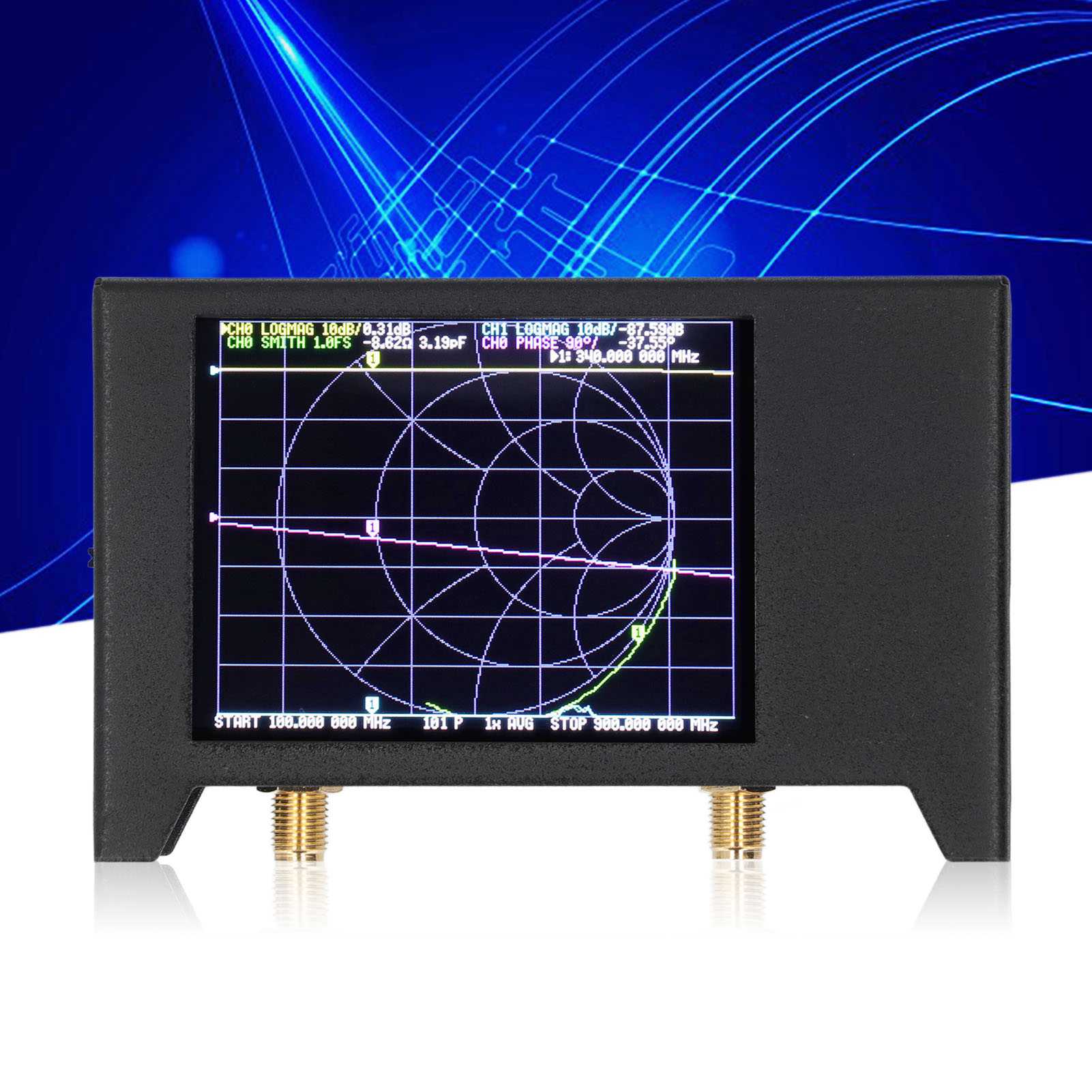 Nanovna V2 Tinyvna Saa2 50 Khz-3 Ghz Vektornetzwerkanalysator Mit Metallgehäuse Und 2,8-zoll-bildschirm