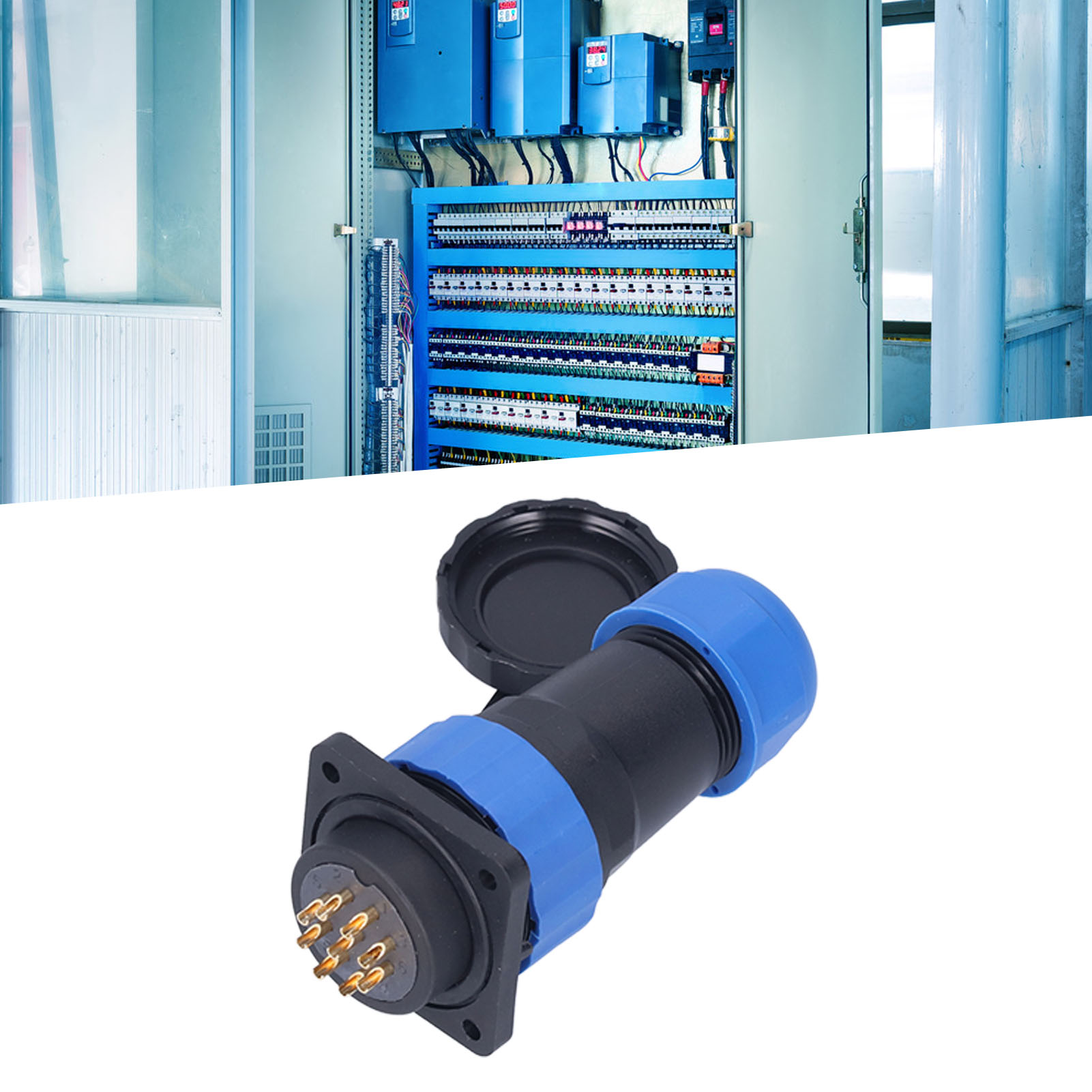 Sp28 Vierloch-quadratstecker, Ip68 Wasserdicht, Für Die Luftfahrt, Stecker Und Buchse, 380 V, 10 A, 9 Pins